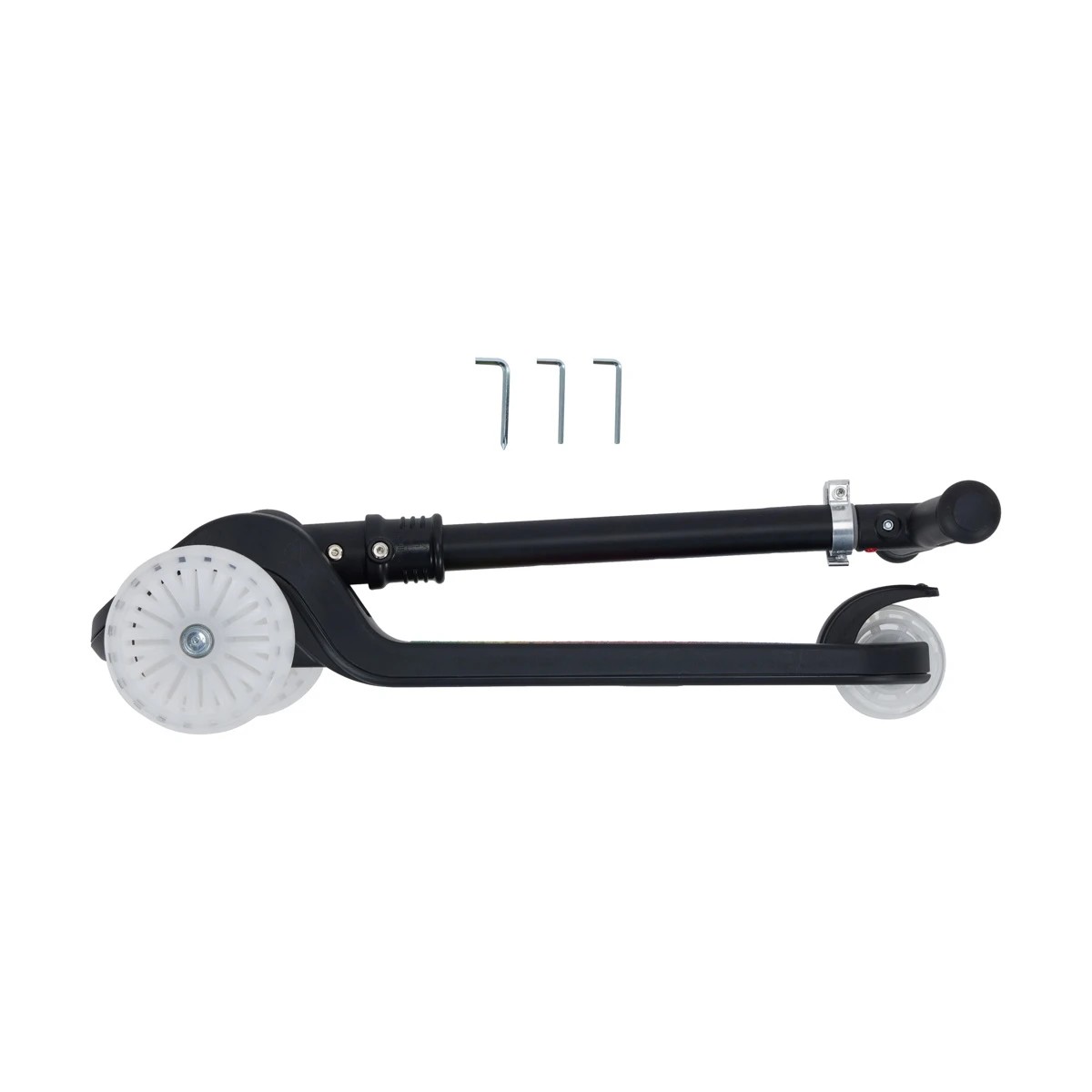 7 Light Up Tri Scooter - Black, 7 of 10