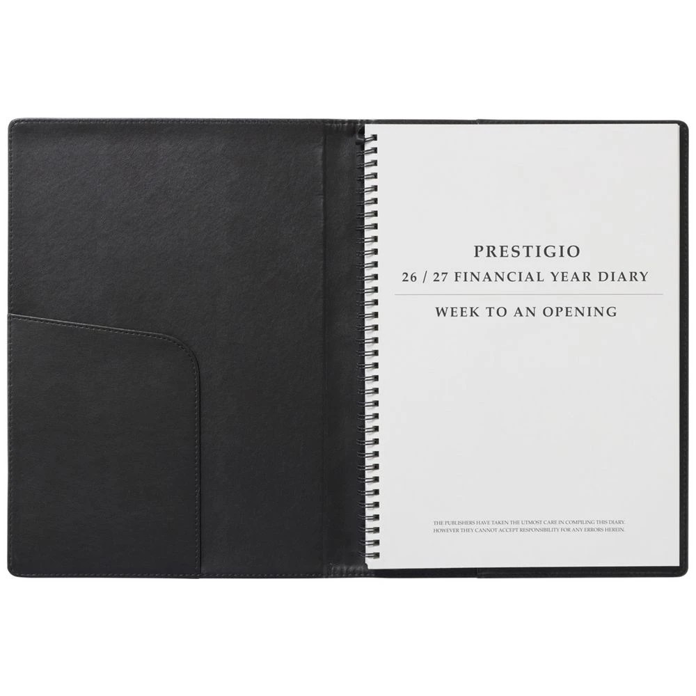 3 J.Burrows A4 Week to View Executive FY26/27 Diary Black, 3 of 7