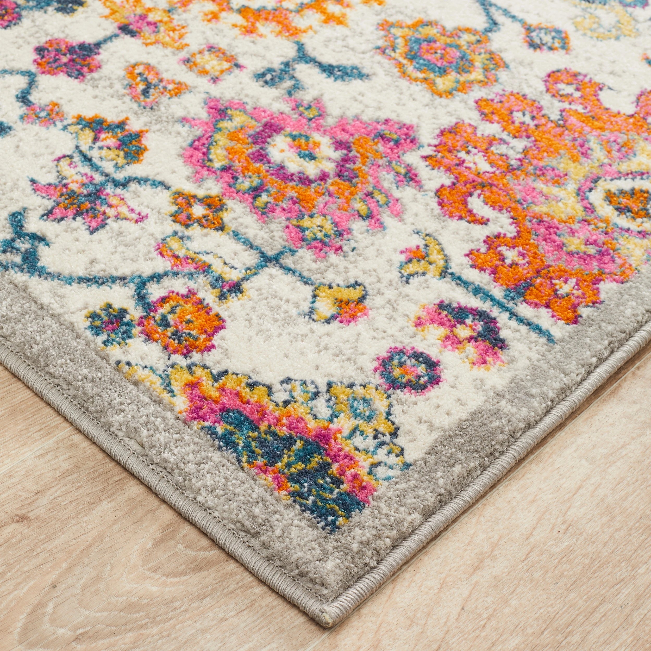 3 Common Ground Rugs Atlas 208 400x80cm - White, 3 of 7