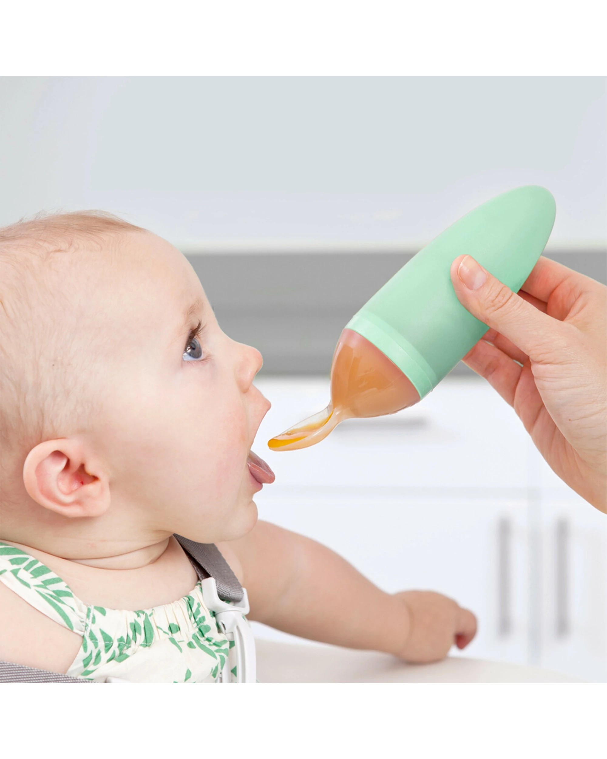 3 Boon Squirt Baby Food Dispensing Spoon Mint - Green, 3 of 3