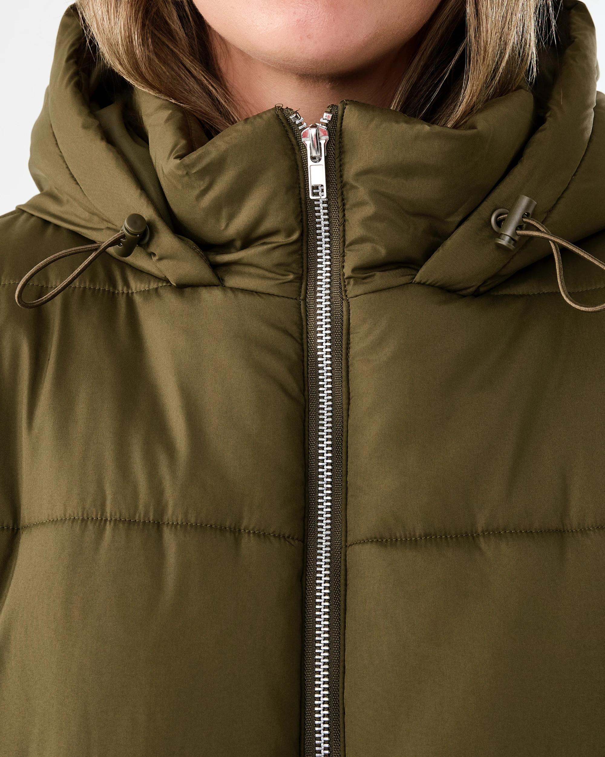 6 Mid Length Puffer Jacket Deep Olive, 6 of 7