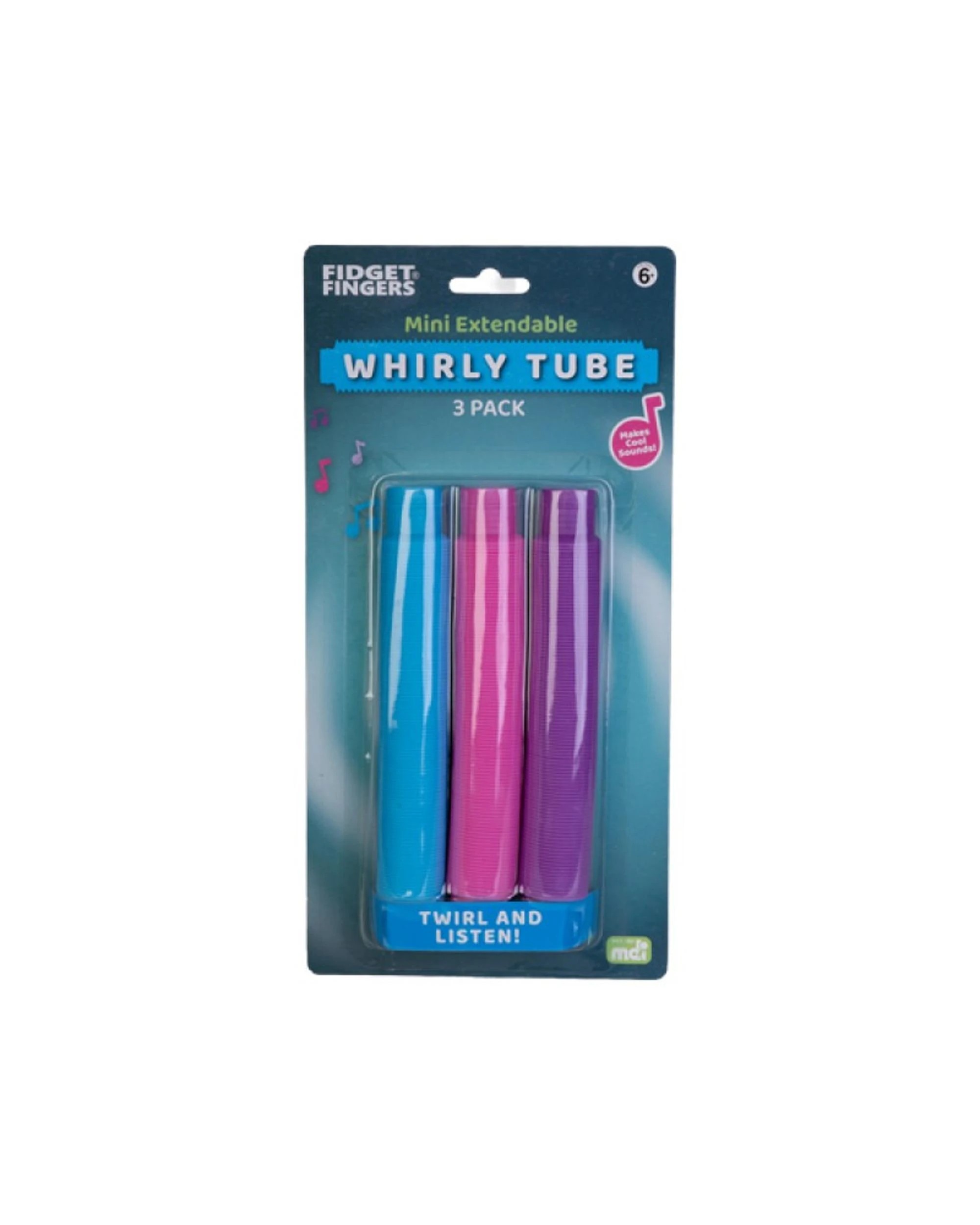 1 Fidget Fingers Mini Extendable Whirly Tube 3 Pack, 1 of 5