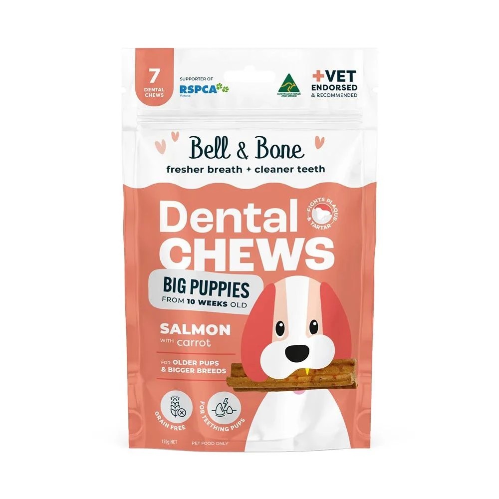 1 Bell & Bone Big Puppy Salmon Dental Chews 7pk, 1 of 1
