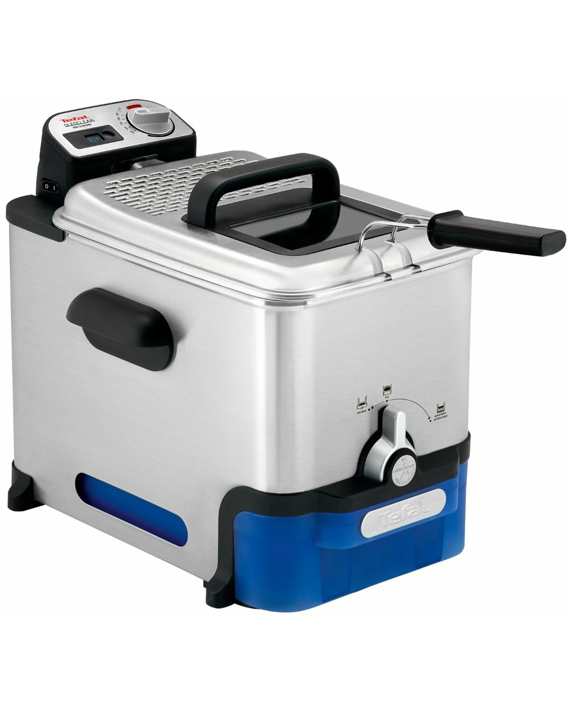 2 Tefal Oleoclean Pro Inox & Design Deep Fryer, 2 of 5