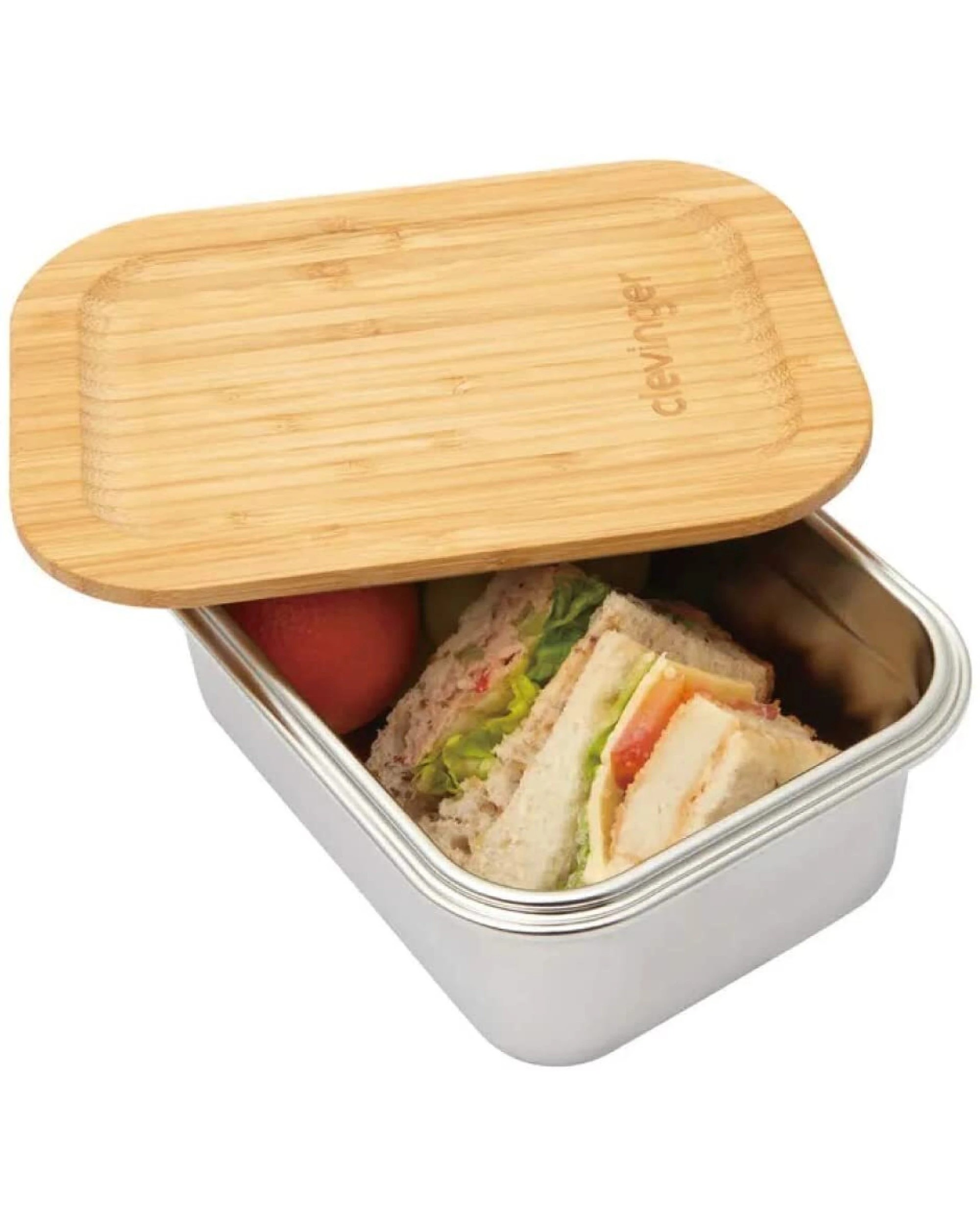 2 BR Home 2000ml Stainless Steel Snack Box Lunch Container XL, 2 of 2