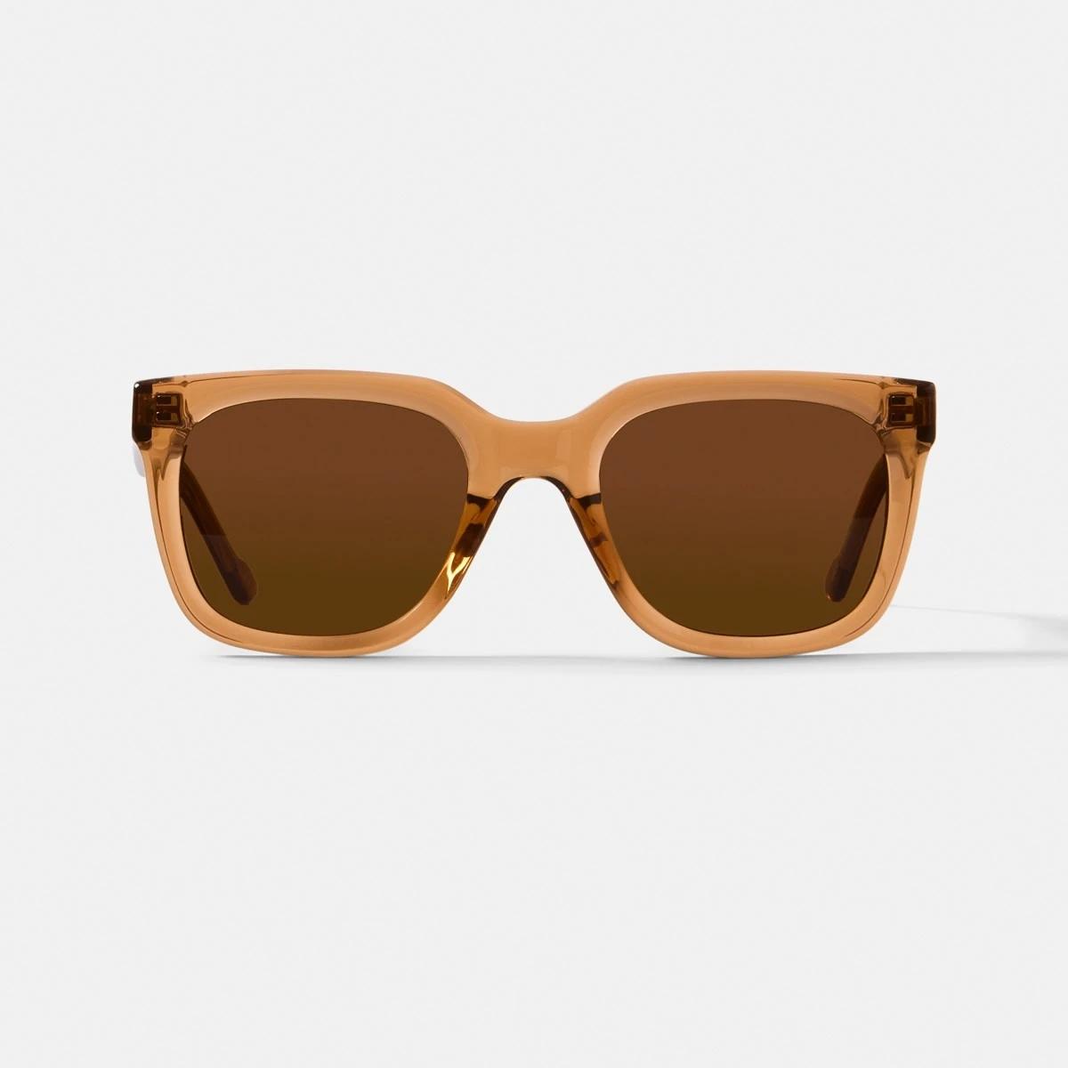 1 Womens D Frame Glasses TRANSLUCENT BROWN, 1 of 6