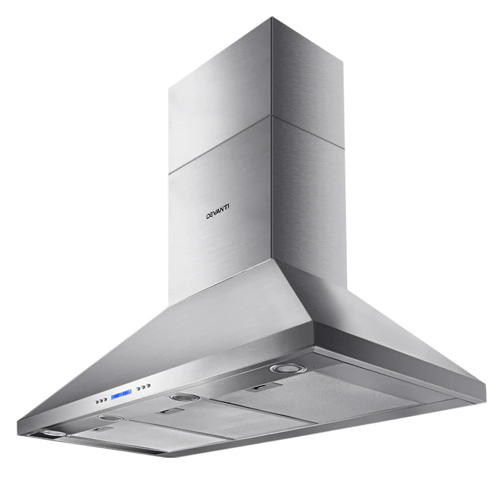 1 Devanti 1200mm Range Hood 120cm BBQ Commercial Rangehood - Silver, 1 of 8