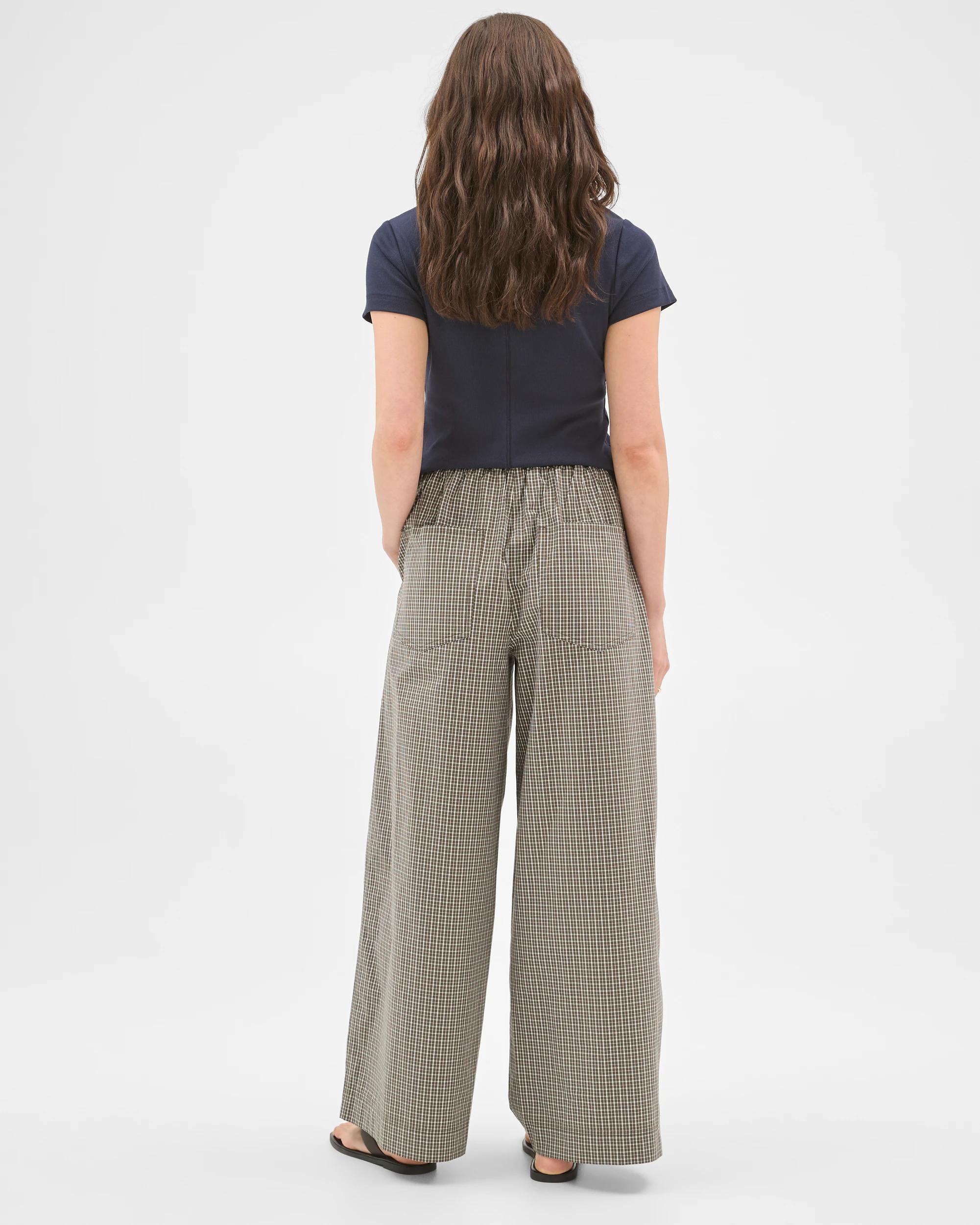 7 Lily Loves Australian Cotton Poplin Wide Leg Pants KHAKI, 7 of 7