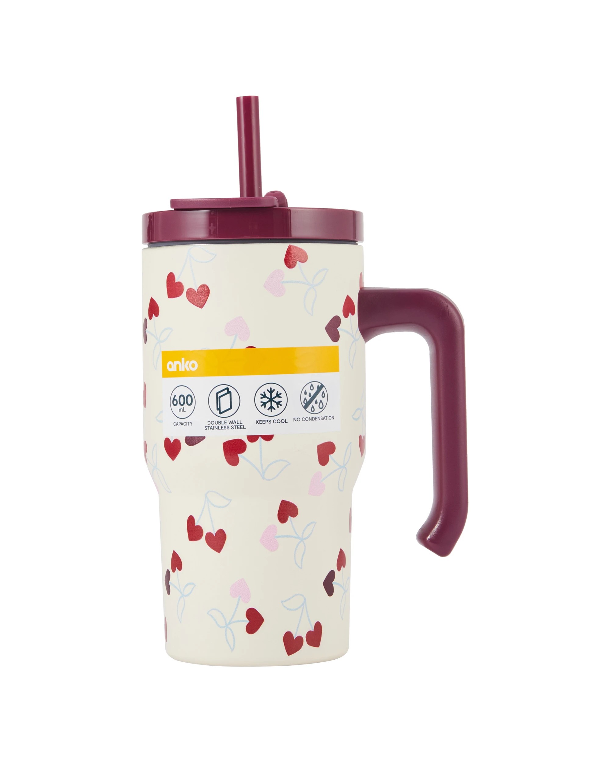 7 600ml Cherry Tumbler with Handle, 7 of 7