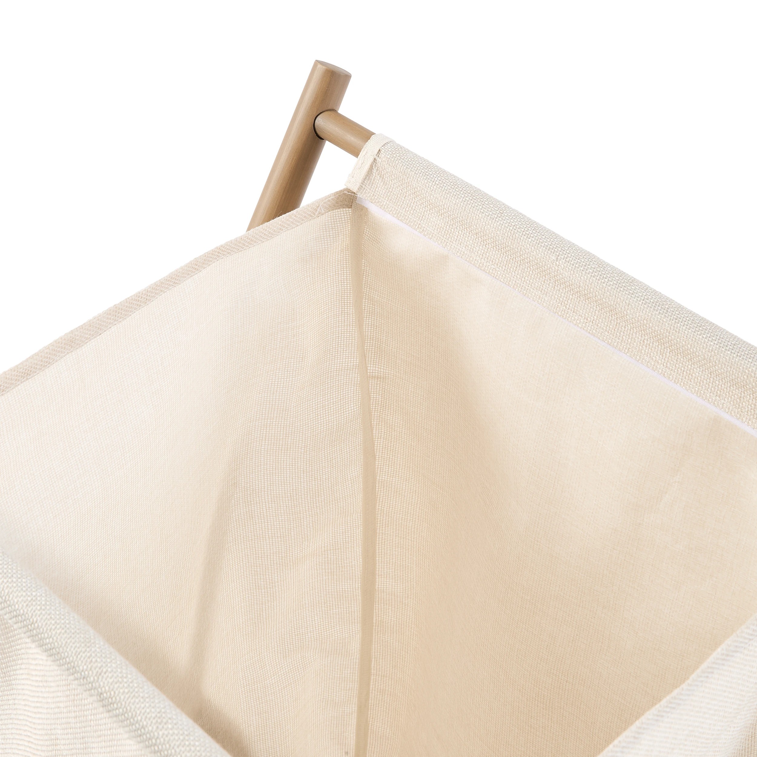 7 Linen Look Foldable Laundry Hamper, 7 of 8