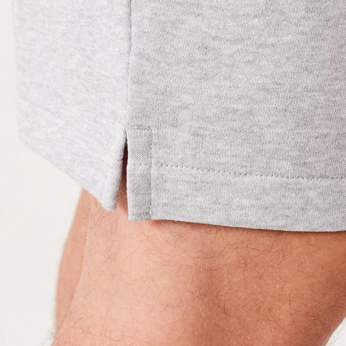 6 Active Mens Terry Shorts Grey Marl, 6 of 7