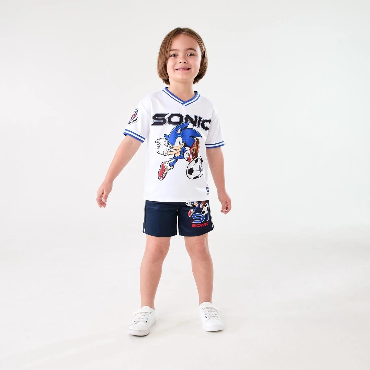 8 Oversized Sonic License Mesh T-shirt SONIC PLAYS SOCCER, 8 of 8