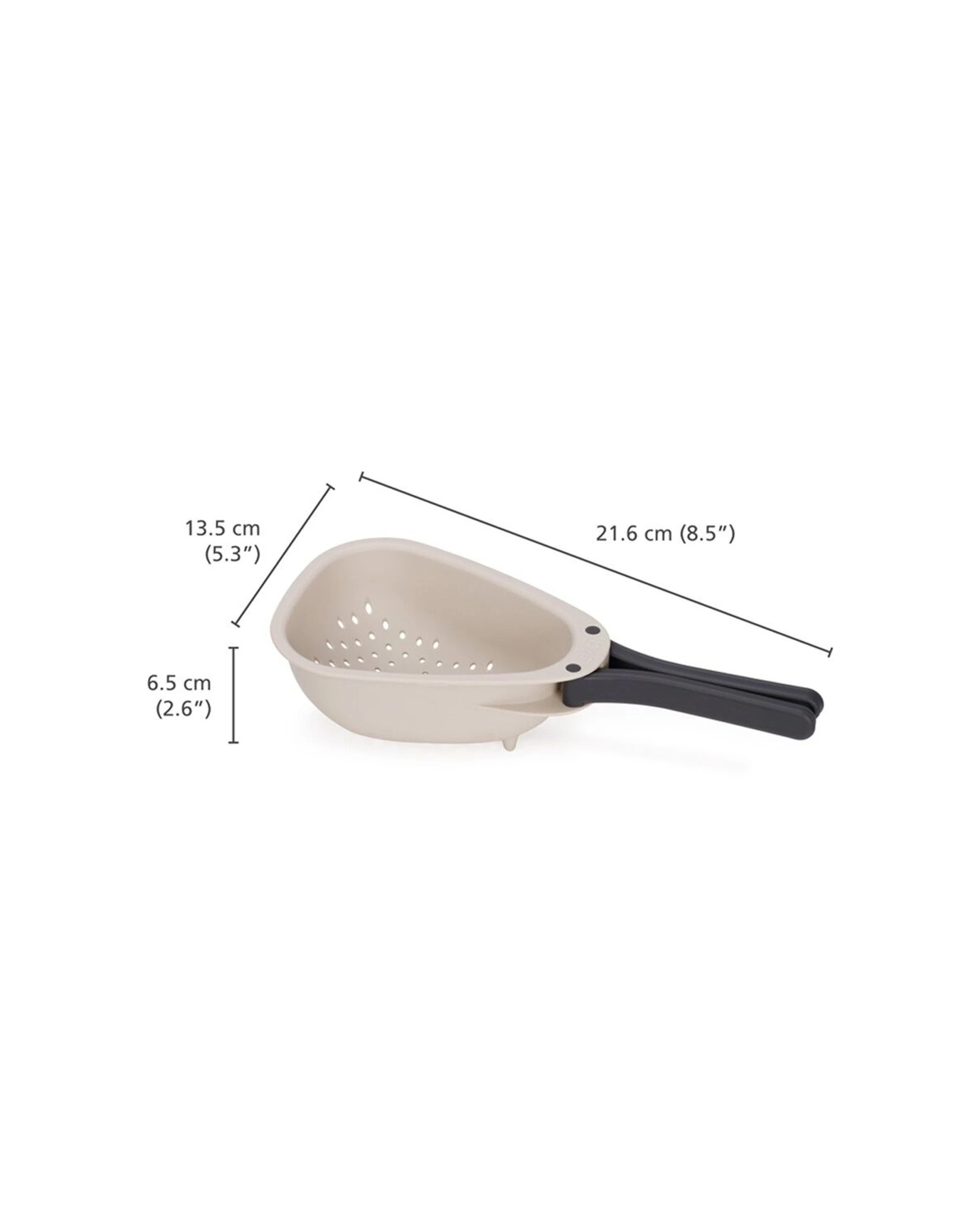 4 Joseph Joseph Droplet Mini Small Folding Kitchen Colander Space-Saving - Natural, 4 of 7