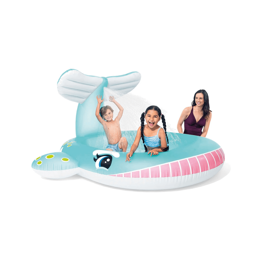 2 INTEX 2.01m x 1.96m Whale Spray Pool Garden Hose Sprayer 200L 11ga Vinyl - Blue, 2 of 3