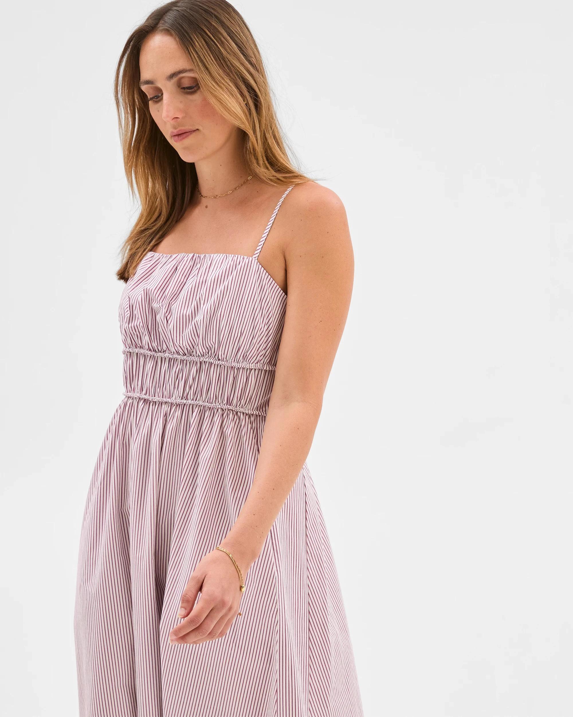 5 Target Woman Australian Cotton Channel Tie Maxi Dress STRIPE, 5 of 6