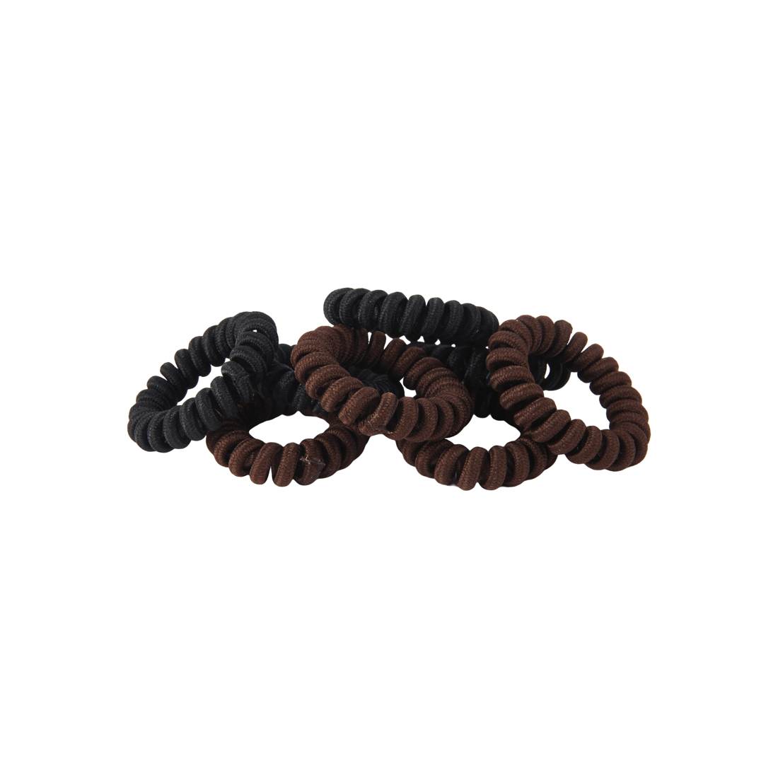 4 OXX Haircare 8 Piece Spiral Hair Elastics - Black and brown, 4 of 4