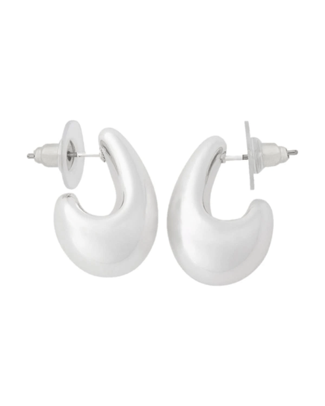 Mini Teardrop Earrings - Silver 