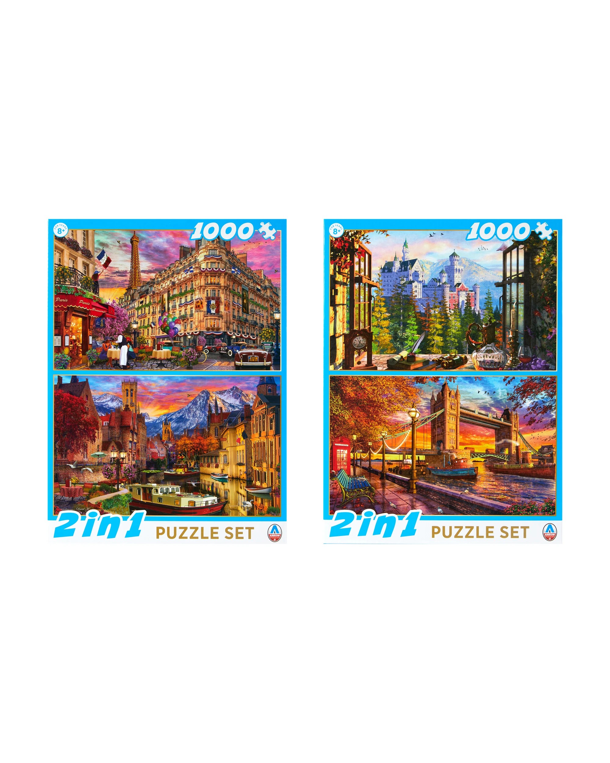 1 1000 Piece 2 in 1 Arrow Puzzle Set - Assorted, 1 of 4