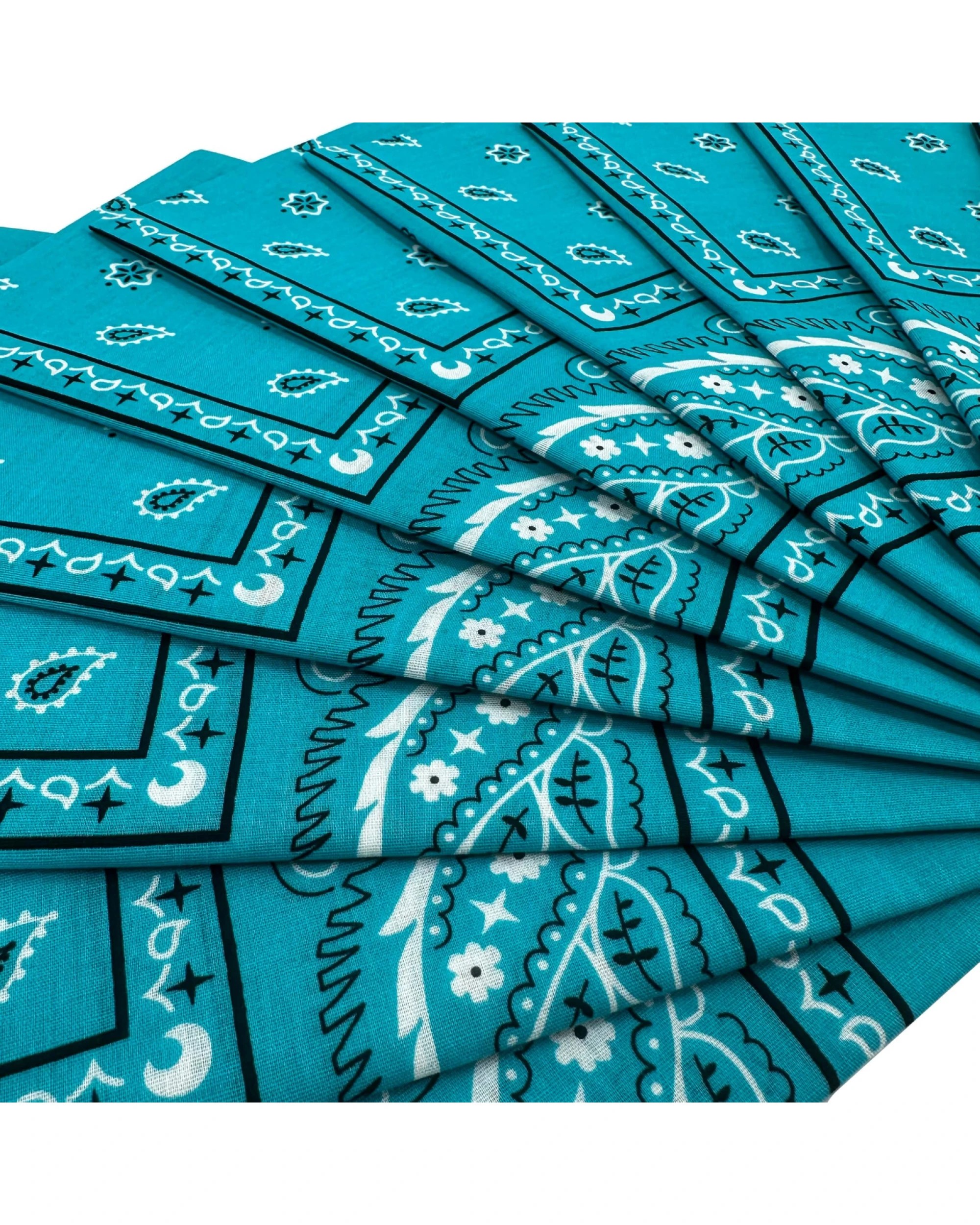 2 BR Costumes 20-Pack Paisley Cotton Bandanas for Head Wraps and Masks, 2 of 4