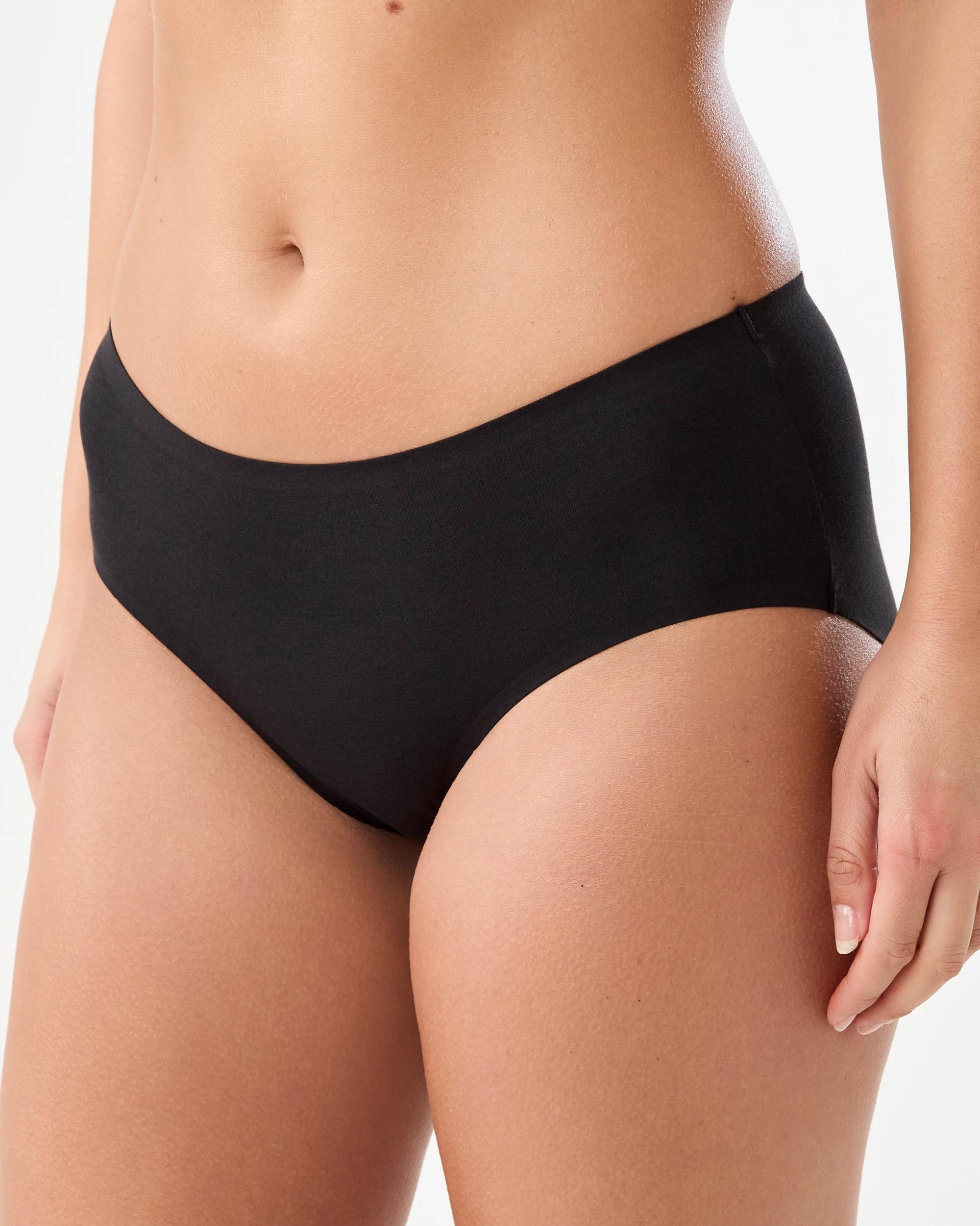 4 3 Pack Modal Cotton Blend Boyleg Briefs Blk Sm Blk, 4 of 10
