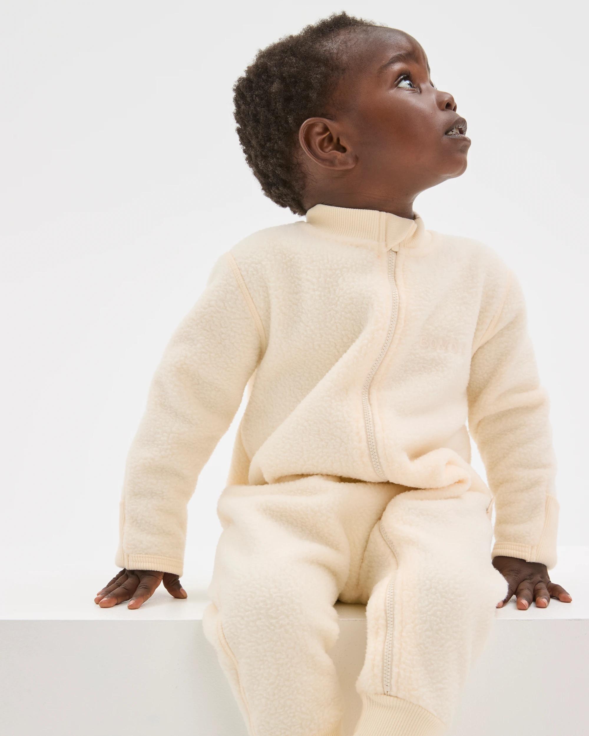 2 Bonds Baby Teddy Fleece Zippy Coverall LEVITATING, 2 of 4