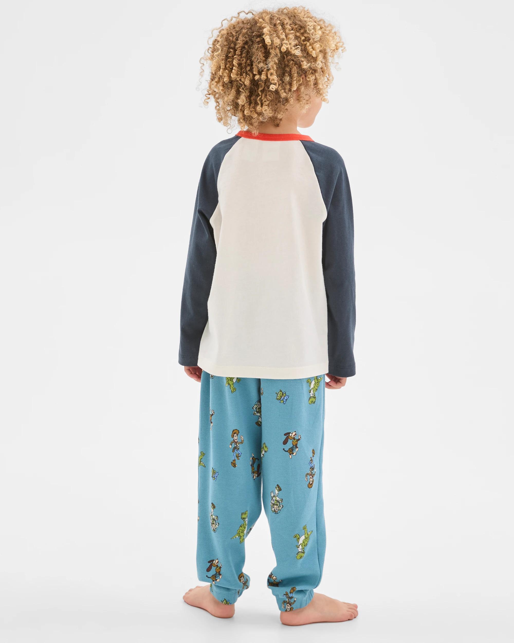 4 Disney Organic Cotton Younger Boys Jersey/Waffle Pyjama Set TOY STORY 4, 4 of 7