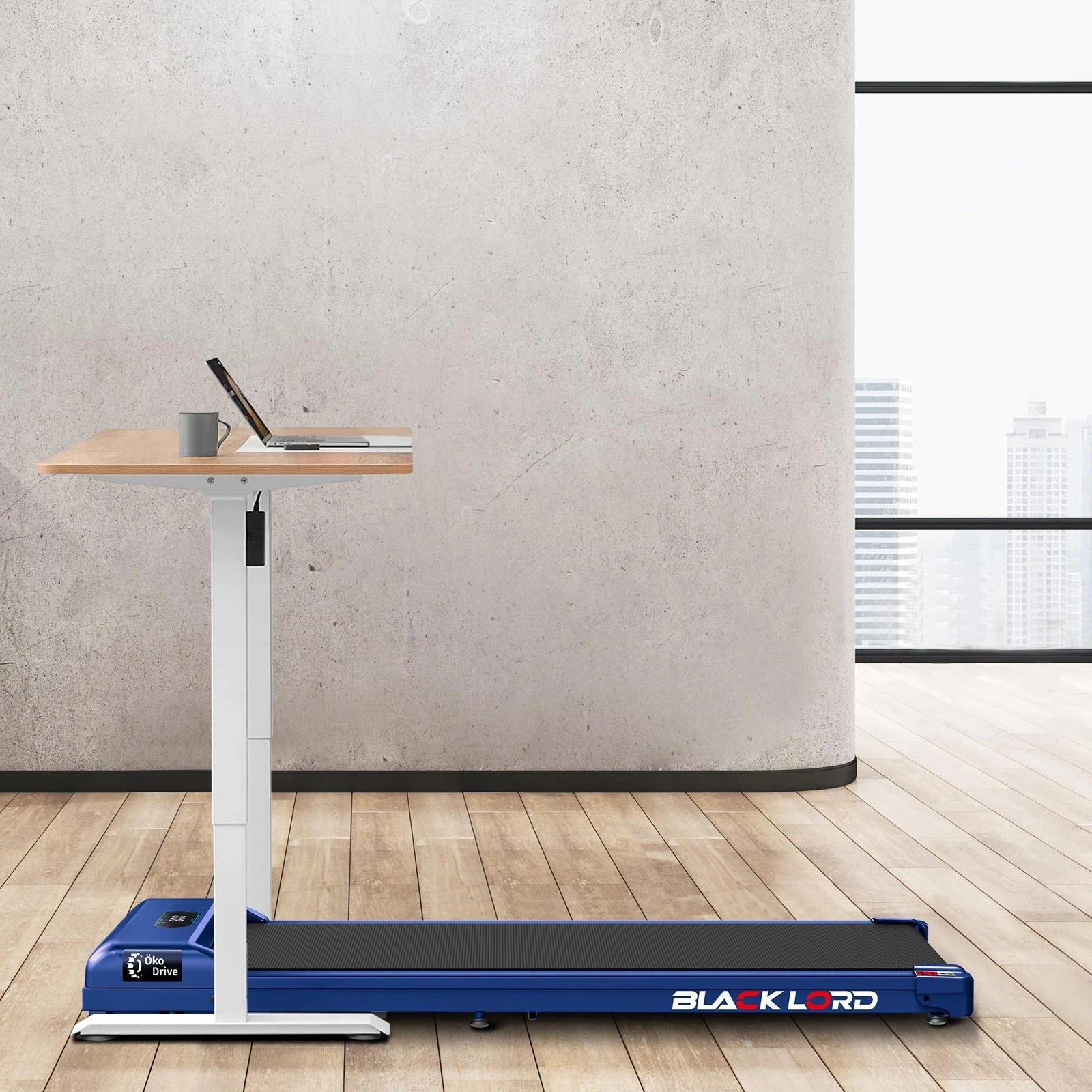 4 Black Lord Treadmill Electric Walking Pad Home Office Gym Fitness Remote Control - Blue, 4 of 9