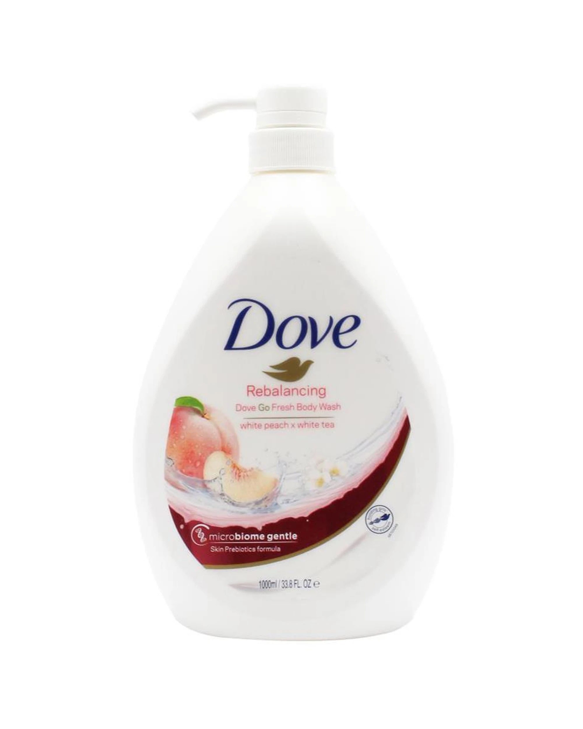 1 Dove Body Wash Liquid Bath Soap Tea Scent Rebalancing 1000ml - White, 1 of 3