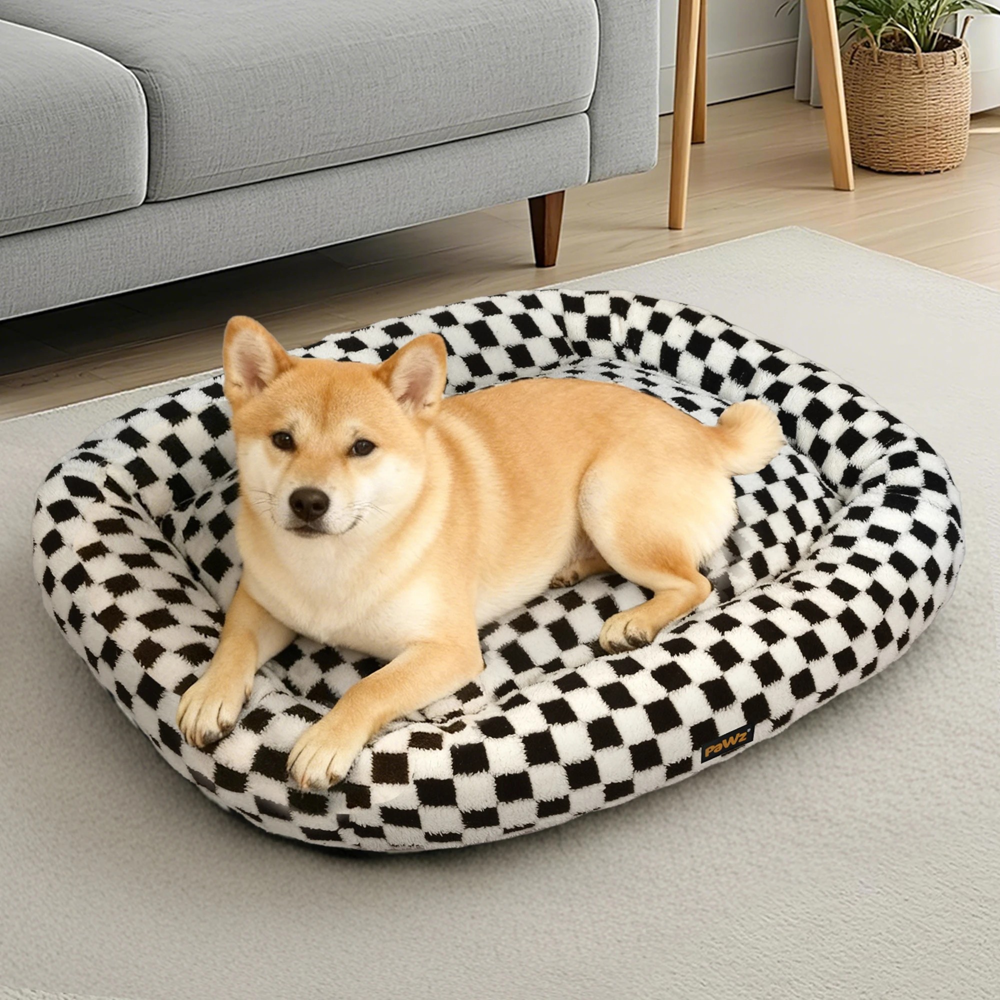 7 Pawz Pet Plush Bed Washable L, 7 of 9