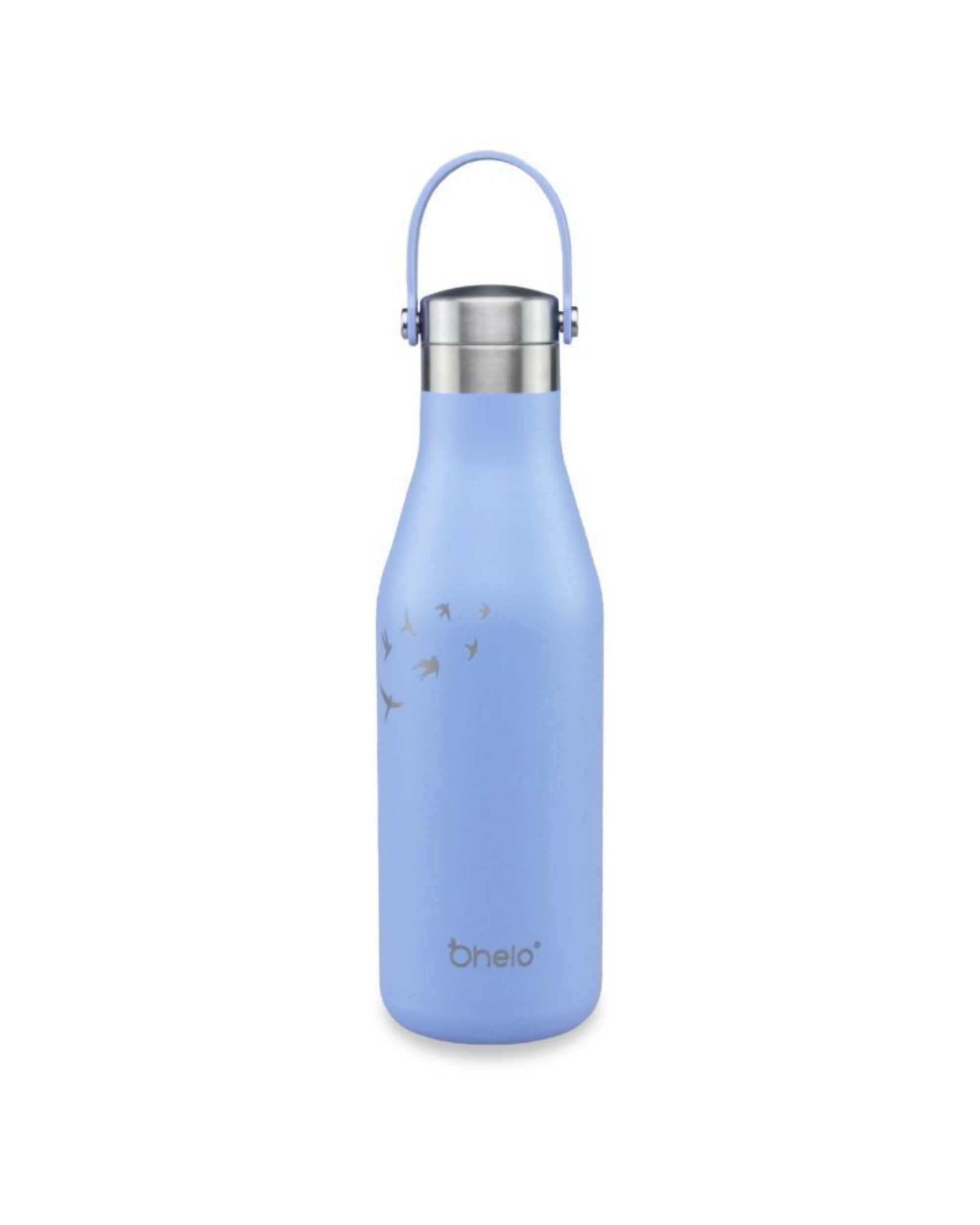 O'Helo Bottle With Etched Swallow 500ml - Blue - Kmart