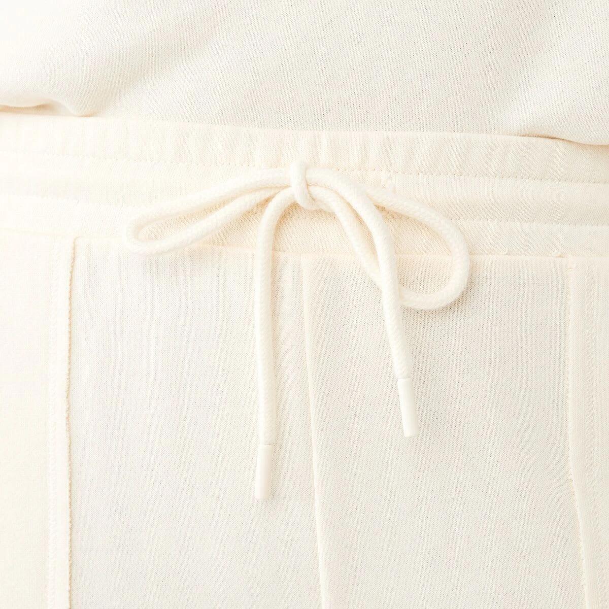 4 Raw Hem Straight Leg Trackpants Soft Lemon, 4 of 5