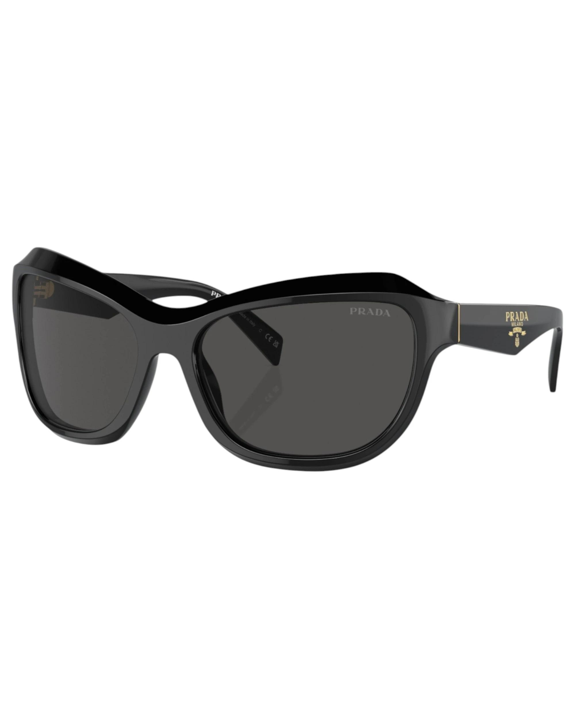1 Prada Womens Sunglasses PRA27S Black/ Dark Grey Sunnies BLACK/DARK GREY, 1 of 5