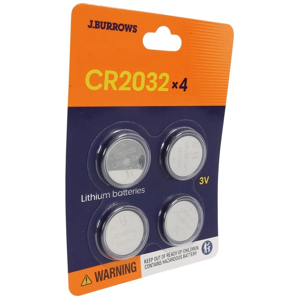 3 J.Burrows CR 2032 Button Batteries 4 Pack, 3 of 7
