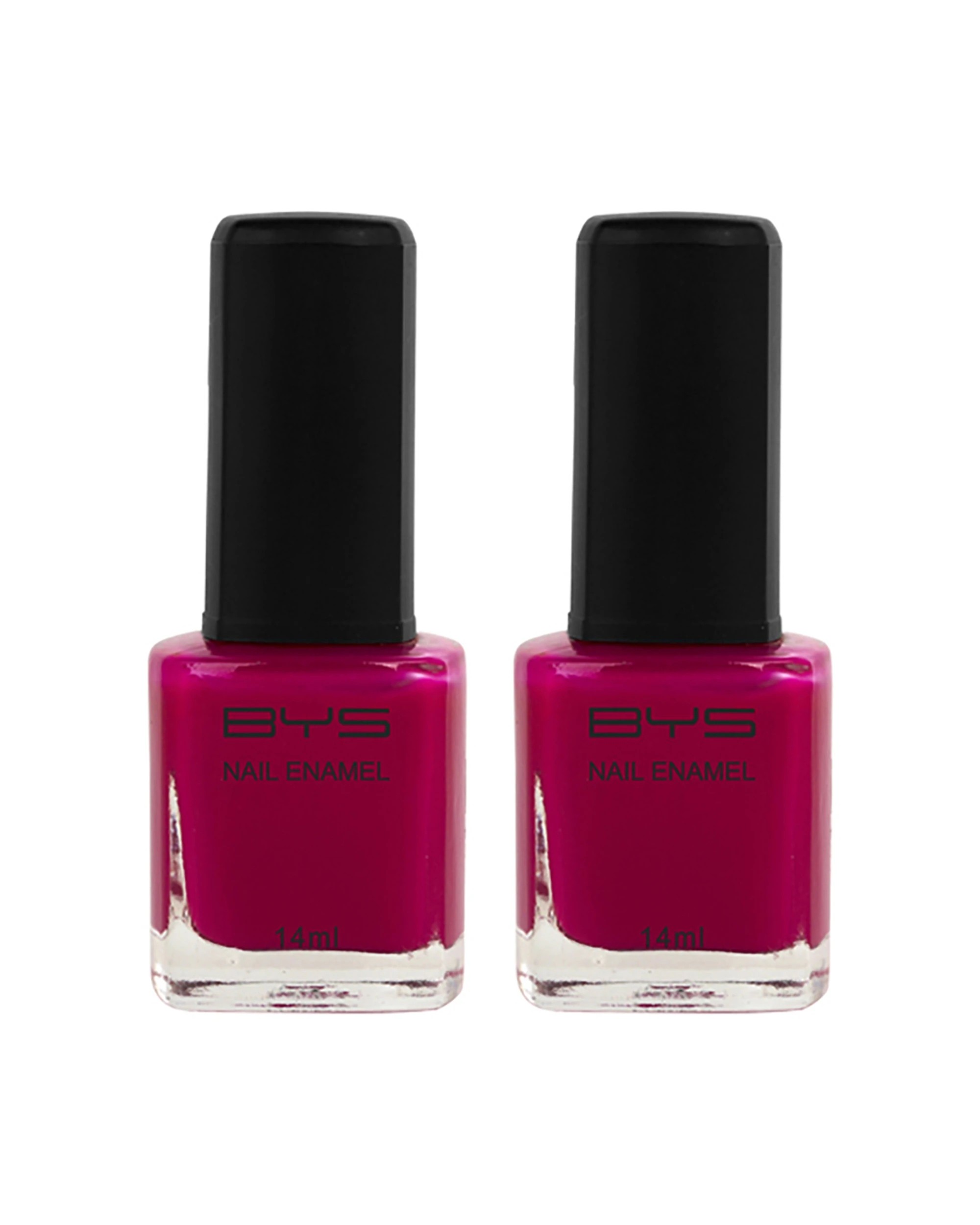 1 BYS 2PK BYS Dahlia Blooms Nail Polish Long Wearing Chip Resistant 14ml - Red, 1 of 2