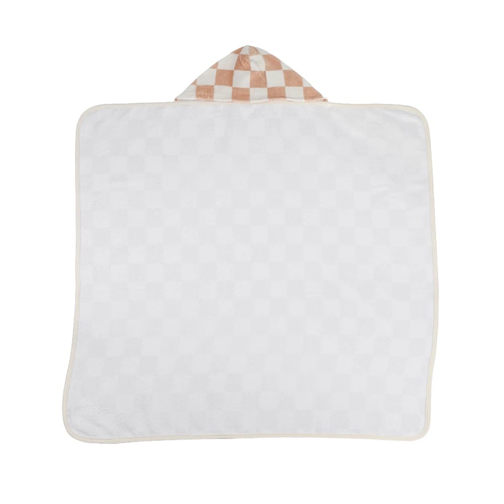 3 Living Textiles - Hooded Towel (75cm x 80cm) - Checkered Blush - Assorted, 3 of 8