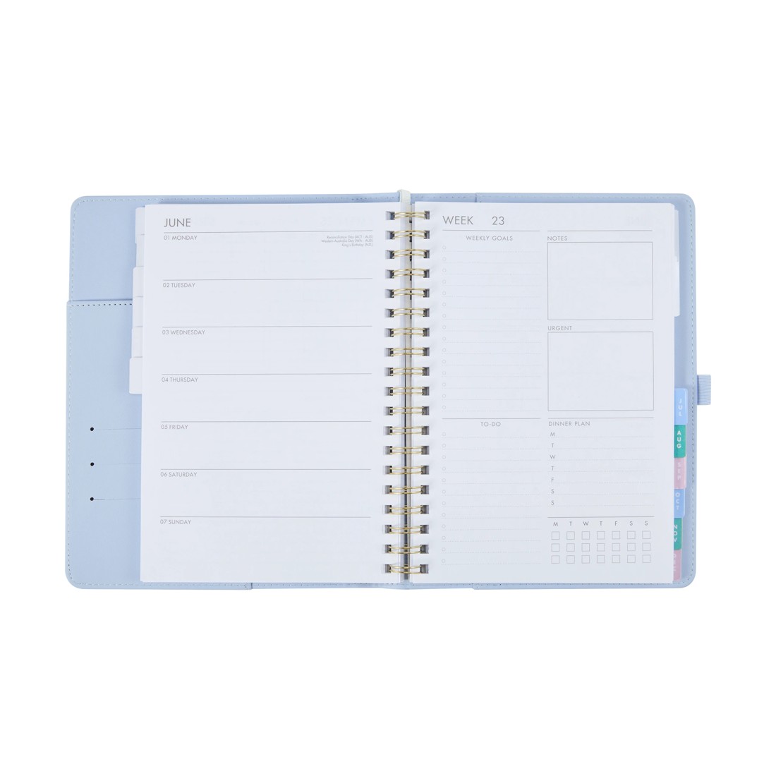 3 2026 Weekly Planner - Blue, 3 of 8