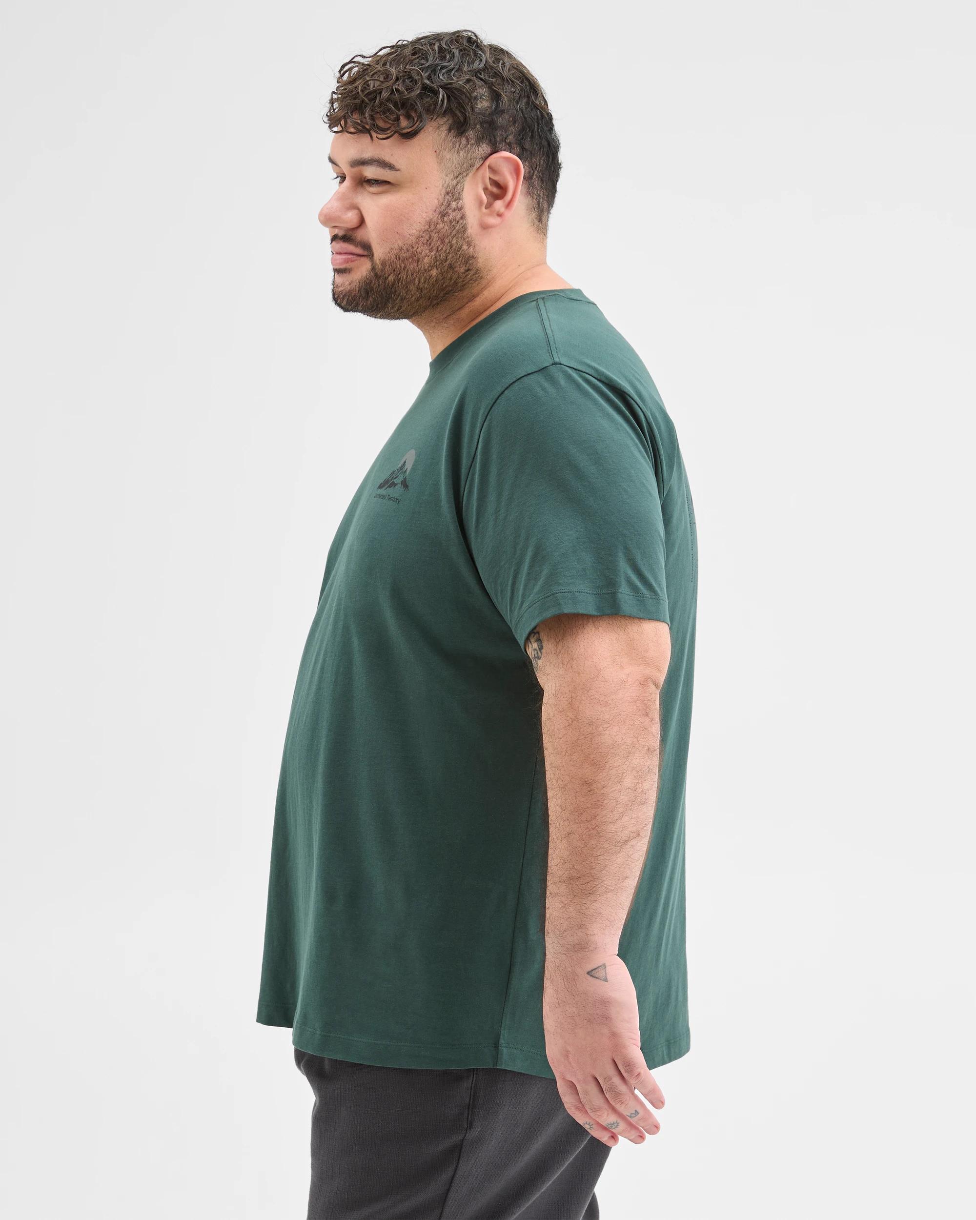 4 Target Man Plus Plus Size Australian Cotton Print T-Shirt GREEN, 4 of 6