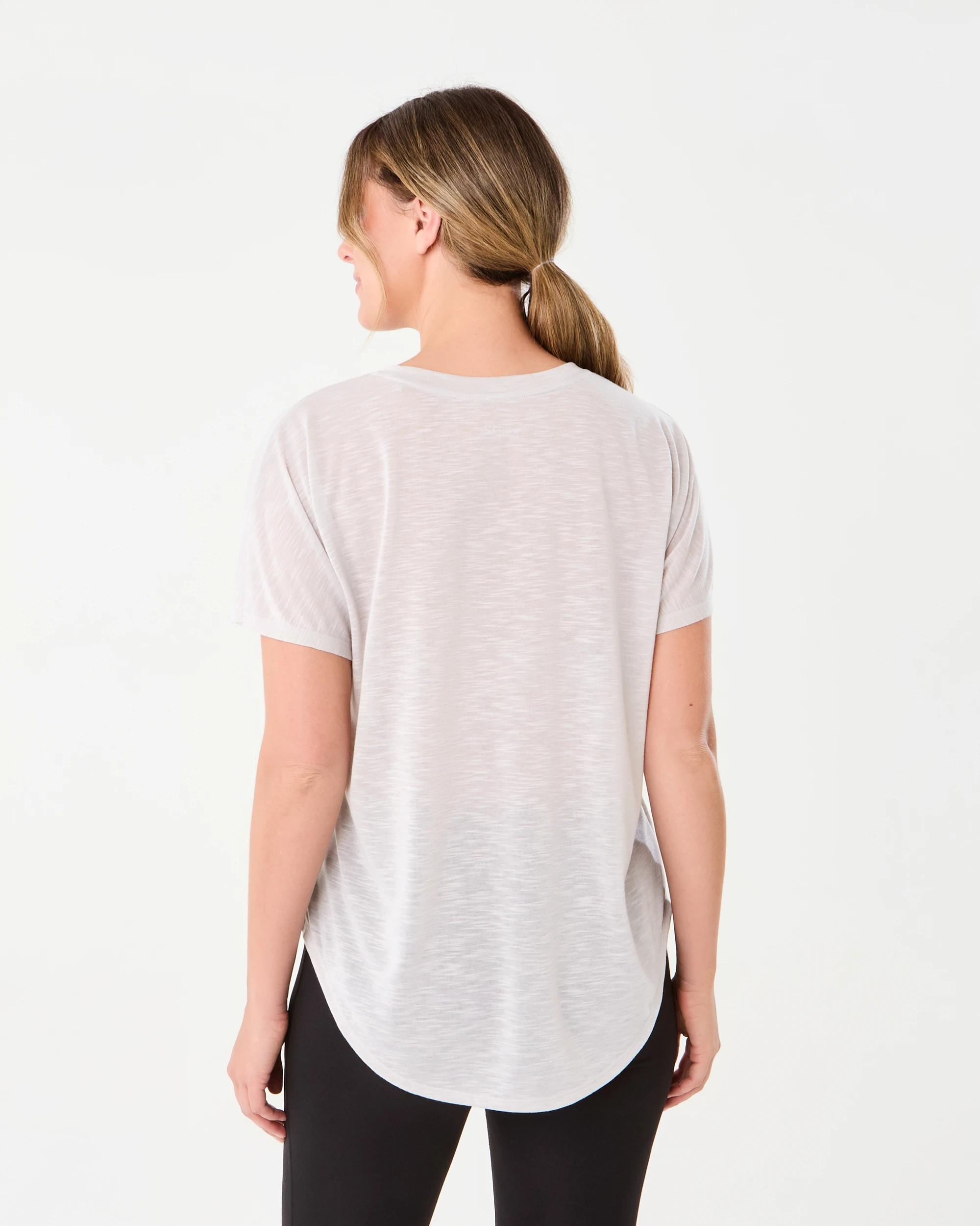 3 Active Womens Relax Sleeve T-shirt Peak Grey, 3 of 6