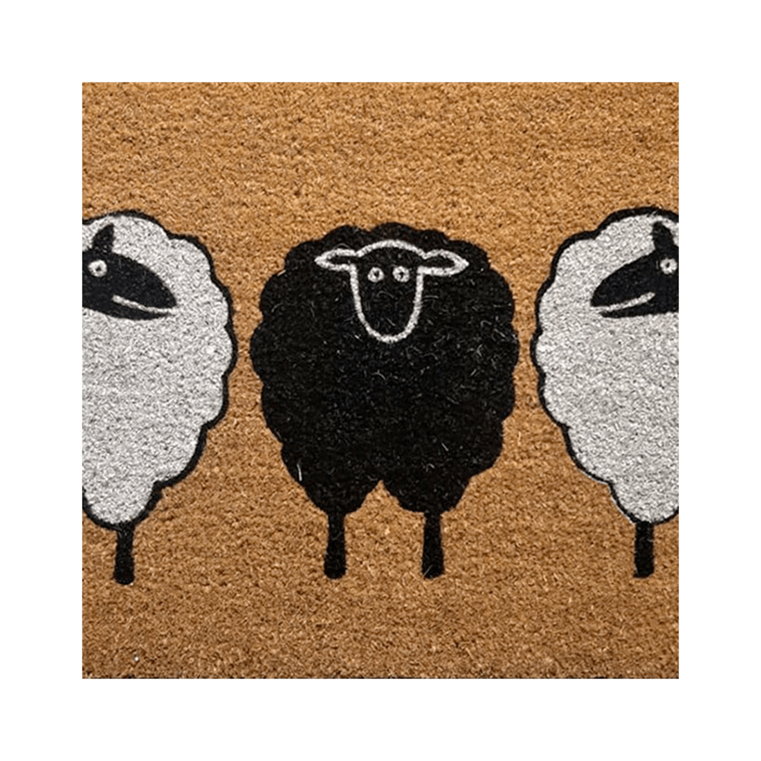 2 Solemate Latex Backed Coir 3 Sheep 45x75cm Slimline Outdoor Stylish Doormat
 - Multi, 2 of 3