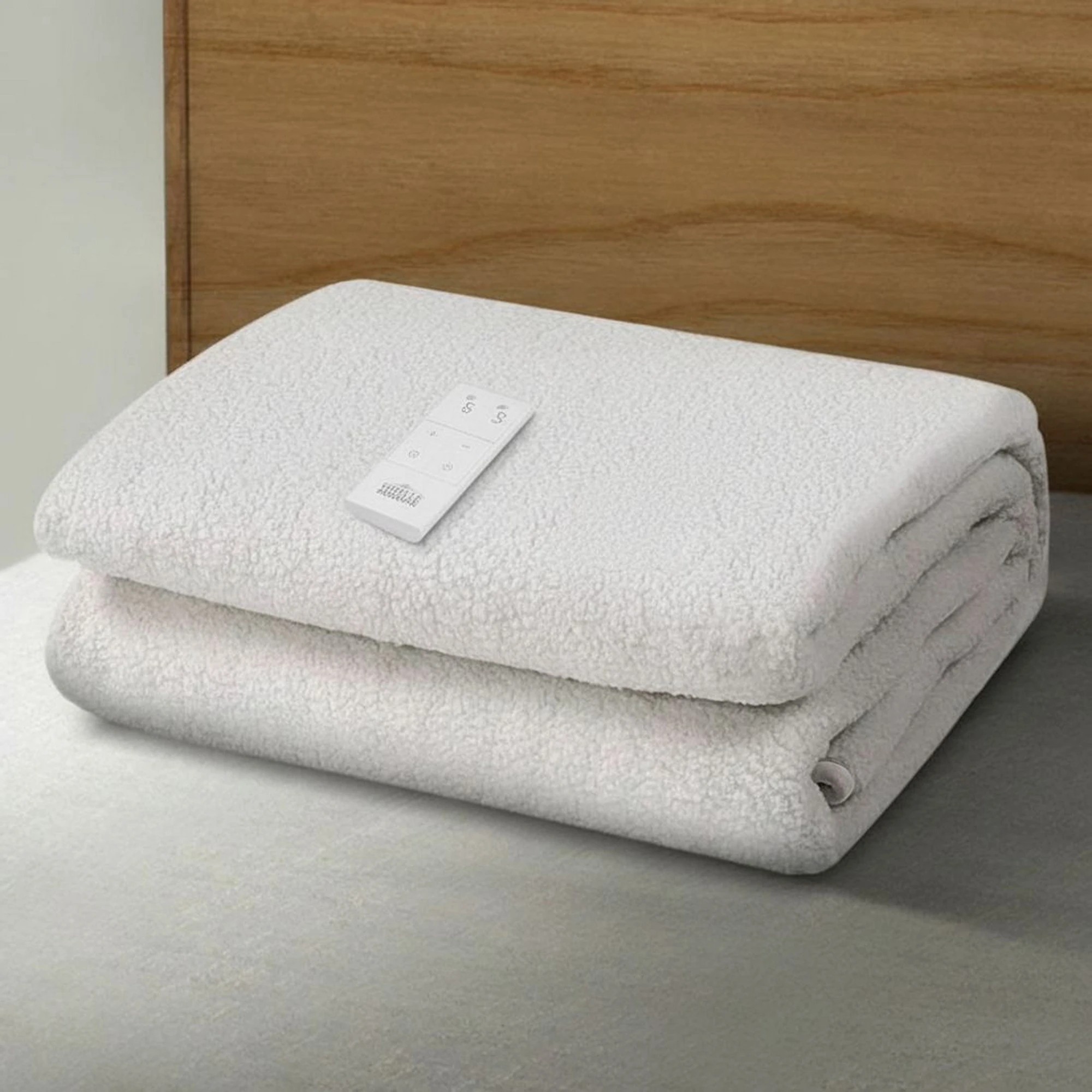 9 Giselle Electric Blanket Fleecy Underlay Double - White, 9 of 9