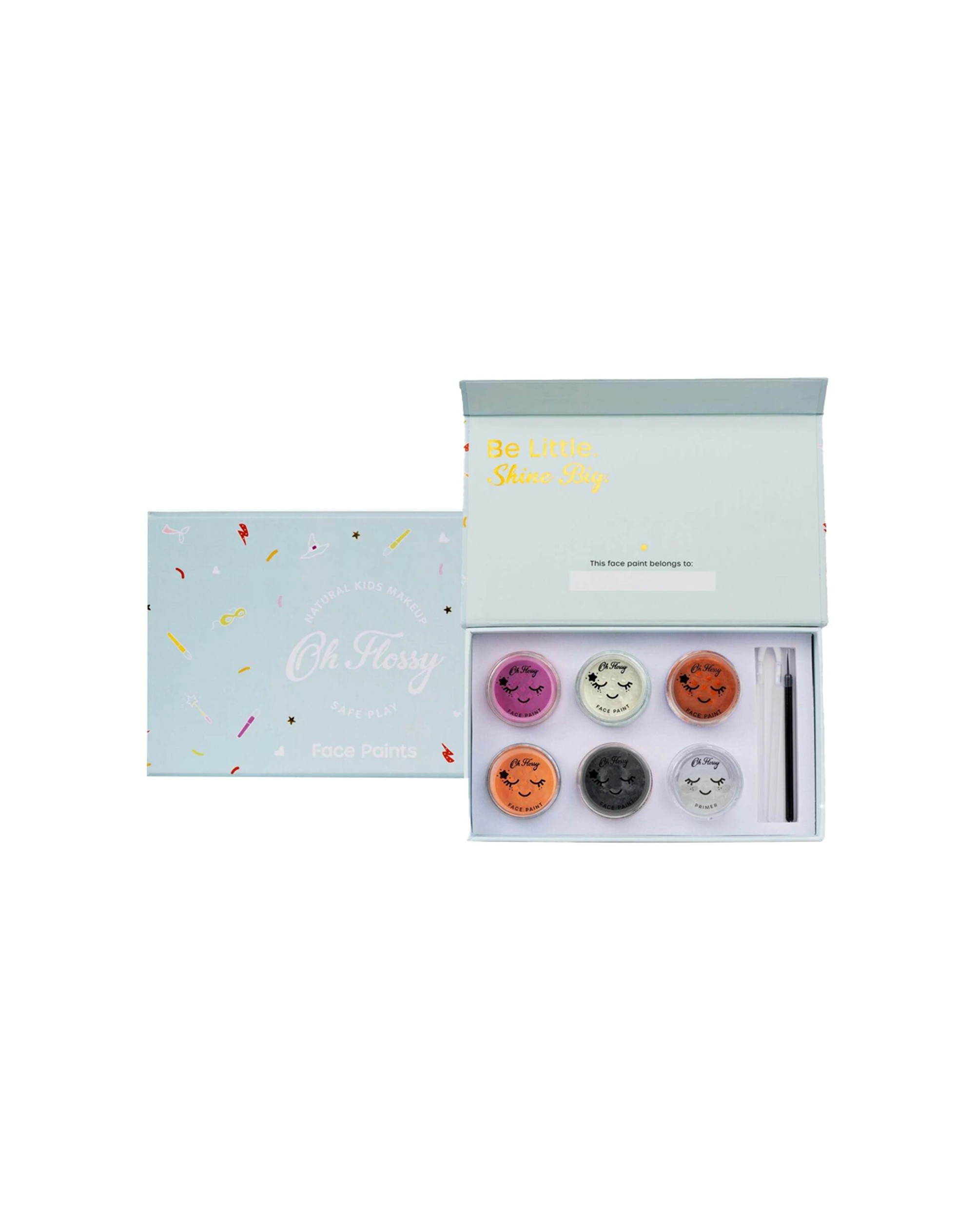 1 OH FLOSSY 9pc Wild Wonders Face Paint Brush And Primer Set - Multi, 1 of 8