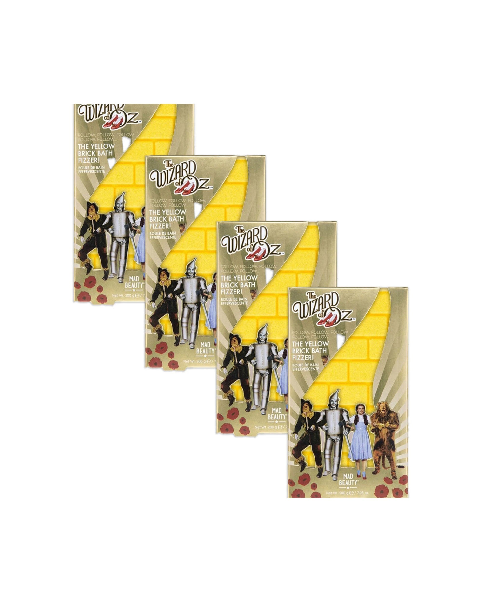 1 Warner Bros Wizard of Oz Brick Road Fizzer Poppy Temptation 200g 4 Pack - Yellow, 1 of 5