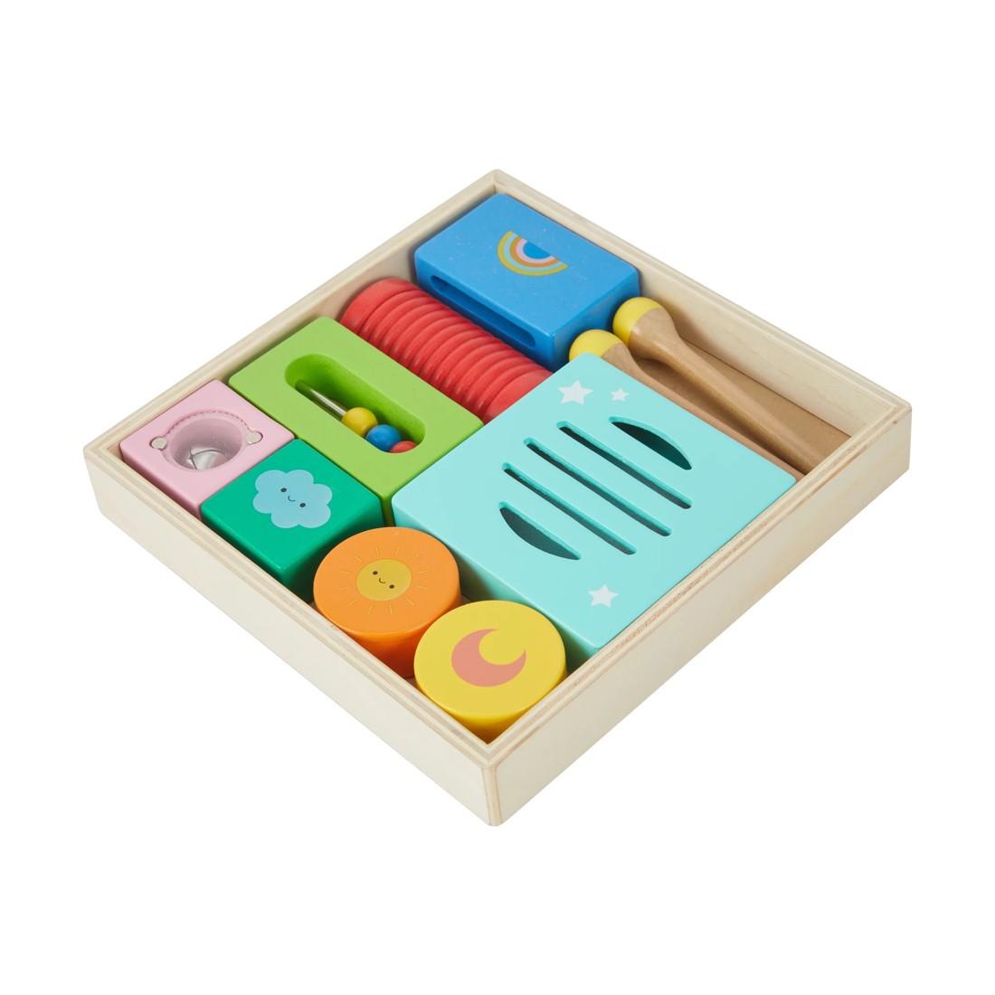 2 10 Piece Wooden Music Box Bundle Playset, 2 of 8