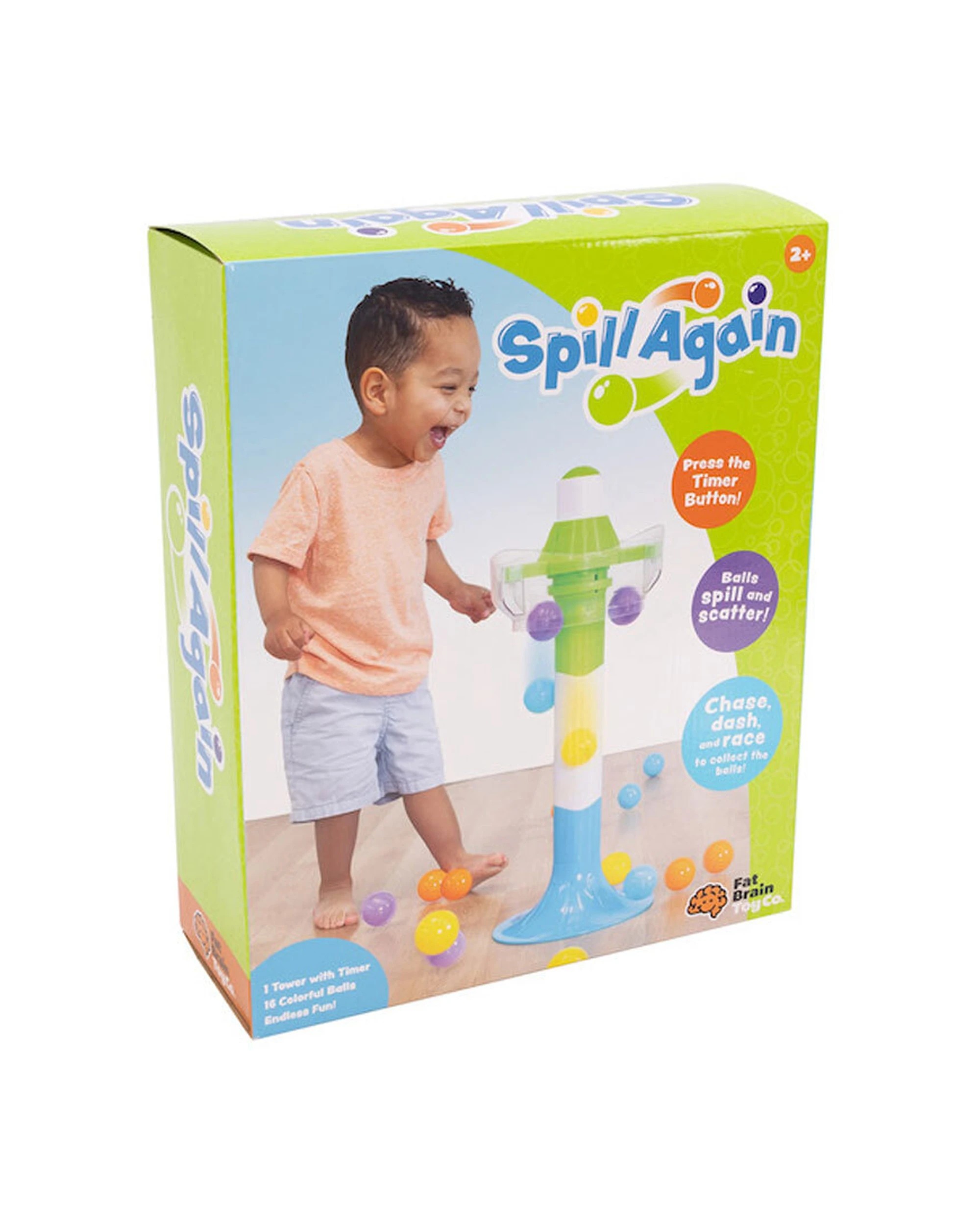 1 FAT BRAIN TOY CO. 17pc Spill Again Ball Activity Clean-Up Play Set - Multi, 1 of 5