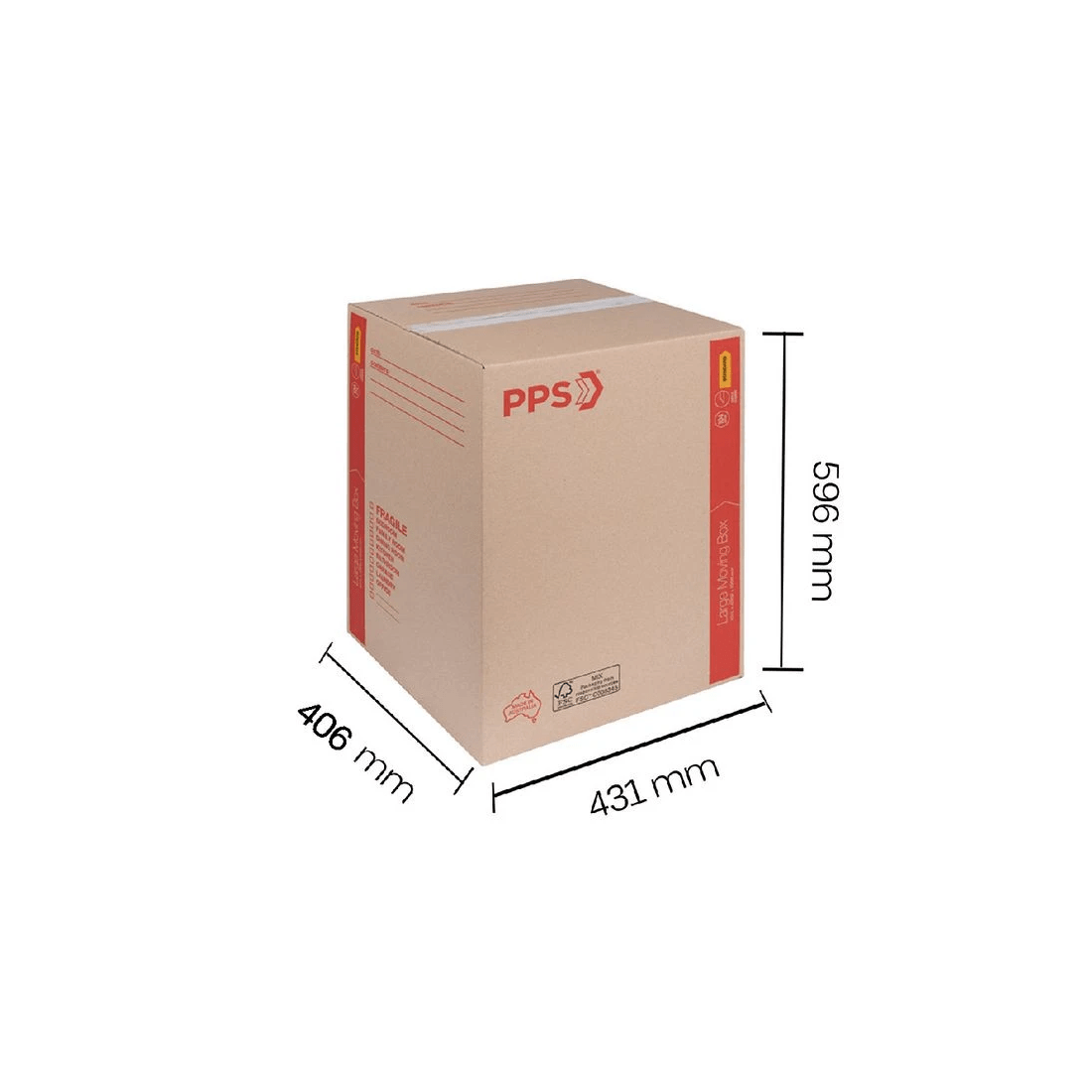3 PPS Moving Box Large 431 x 406 x 596mm, 3 of 3