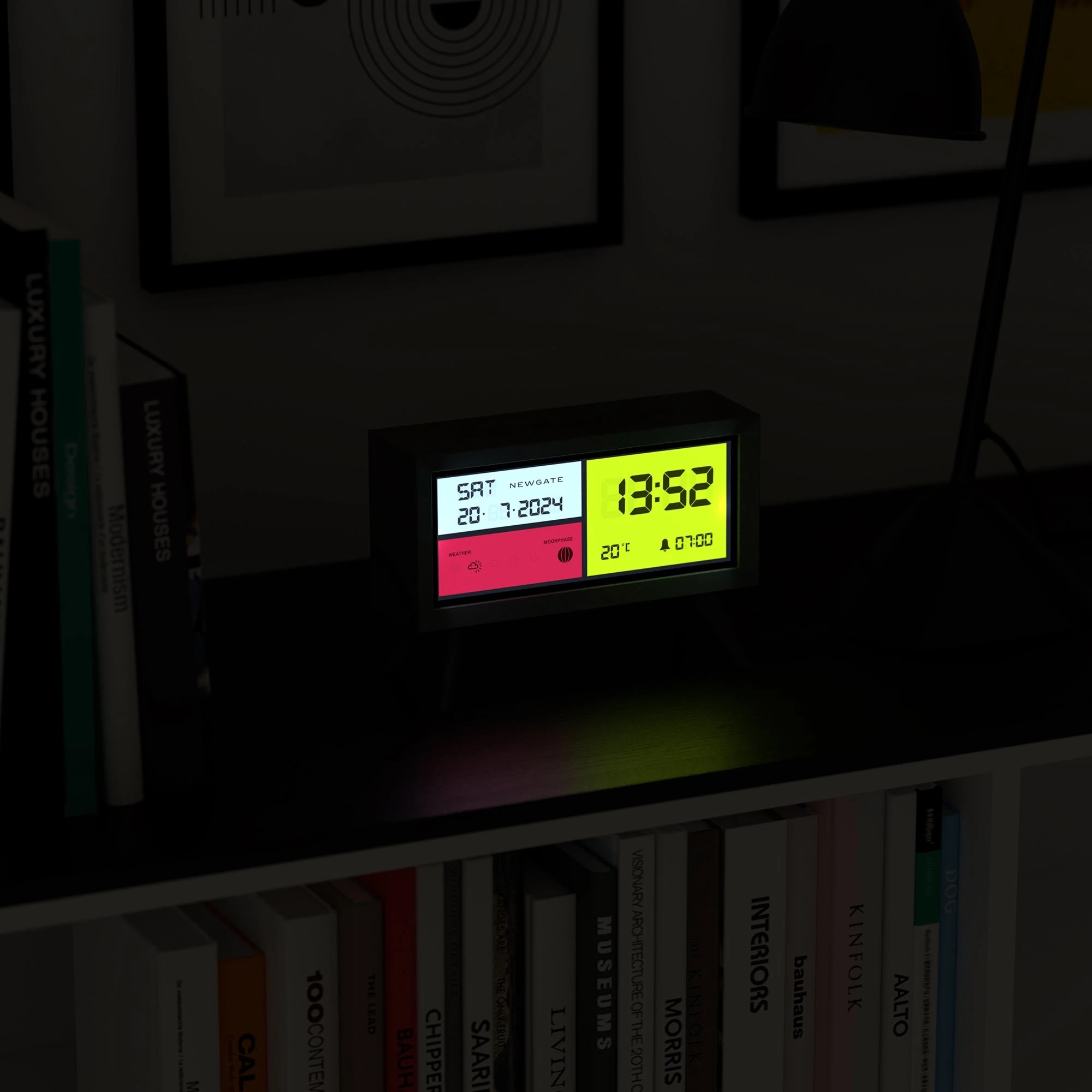 6 Newgate Spectronoma Lcd Alarm Clock - Black, 6 of 6