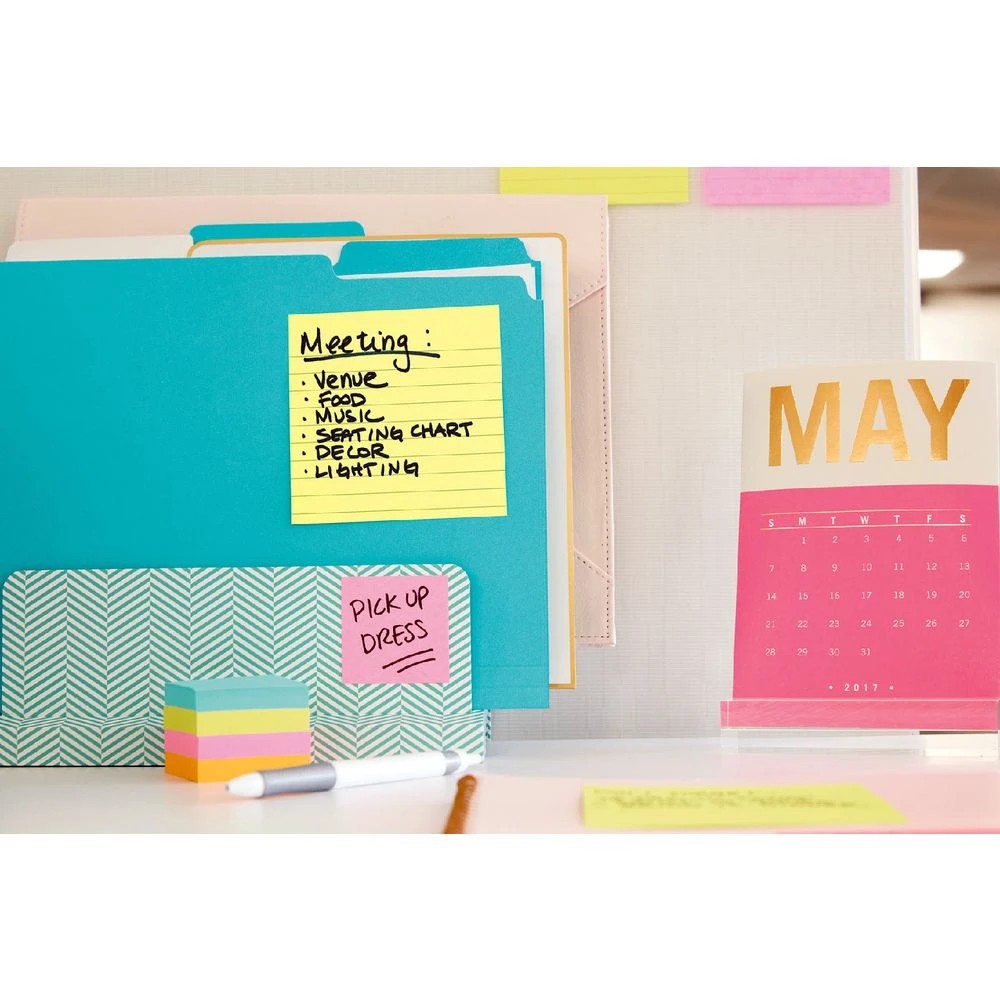 8 Post-it Lined Notes 76 x 76mm Yellow 6 Pack, 8 of 8