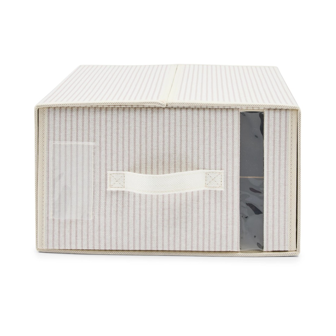 7 Linen Look Striped Bed Linen Box - Large, Beige, 7 of 10