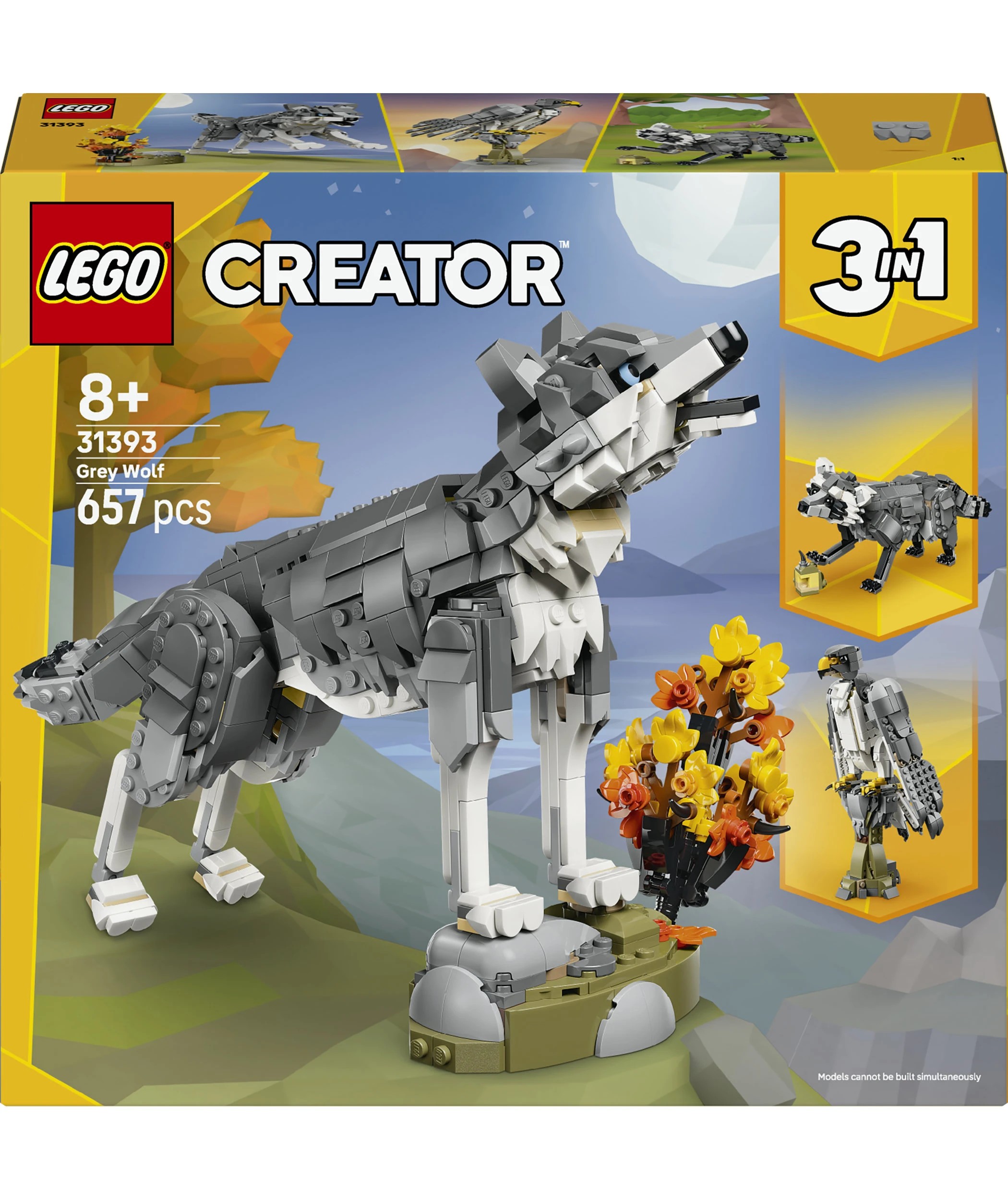 1 LEGO Creator Forest Animals: Grey Wolf 31393, 1 of 10