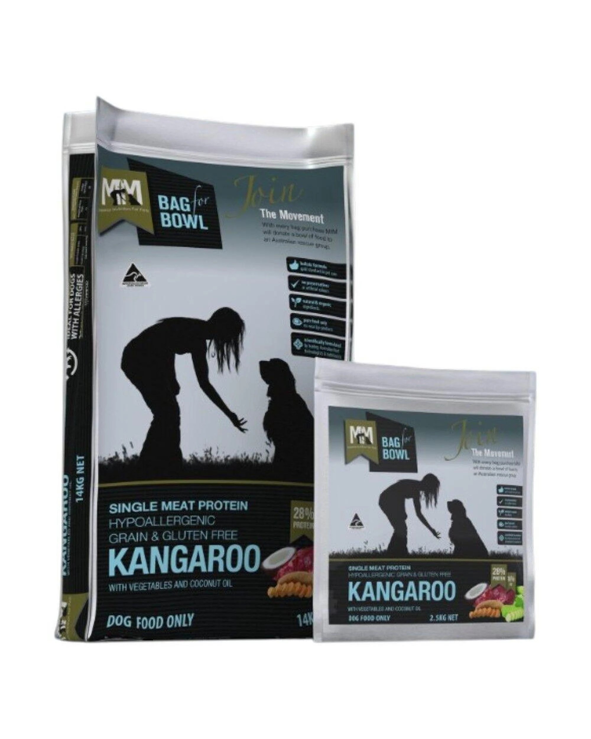 4 MFM Adult Single Meat Protein Dry Dog Food Kangaroo w/ Vegetables 14kg, 4 of 6
